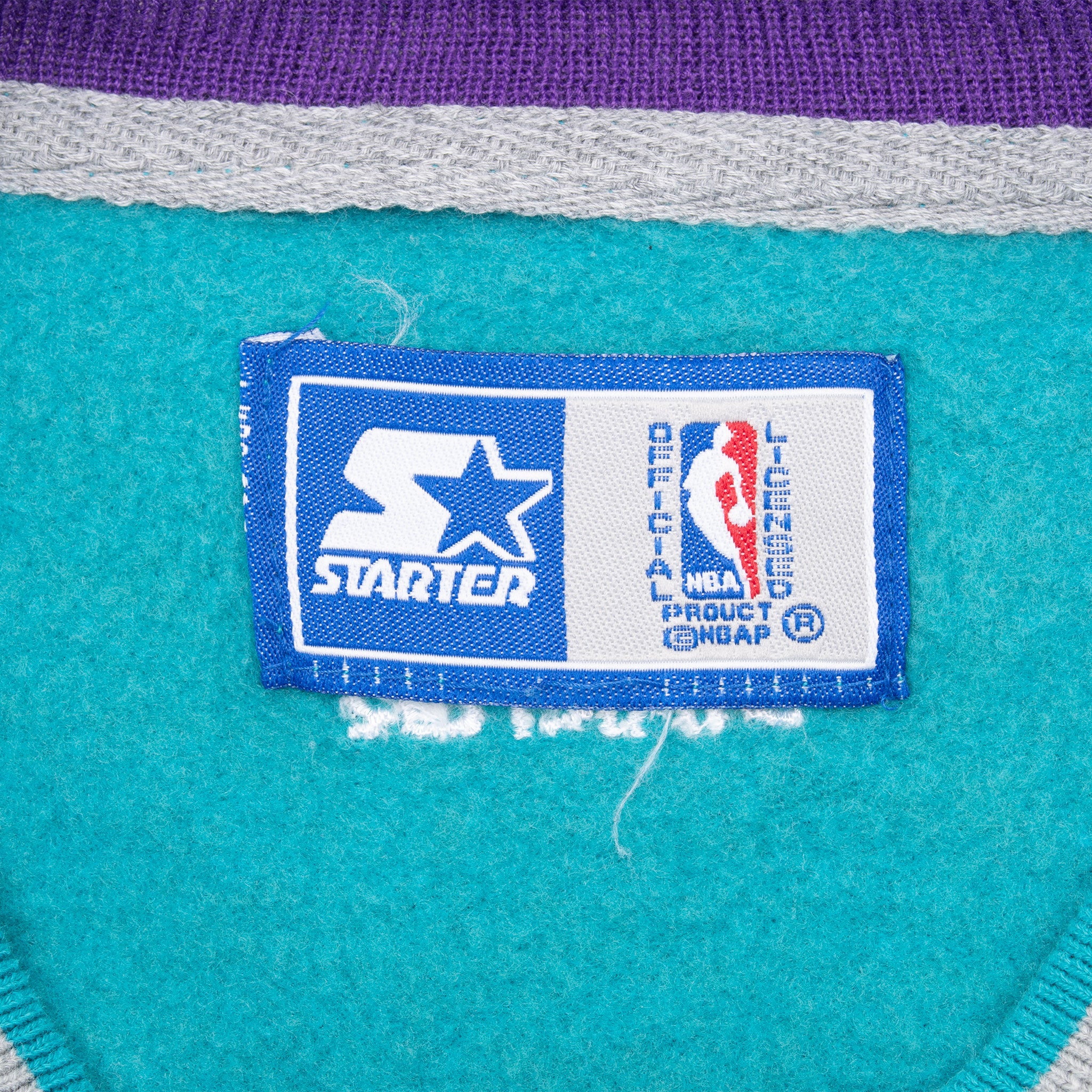 Vintage Nba Charlotte Hornets Embroidered Starter Sweatshirt 1990S Size XL