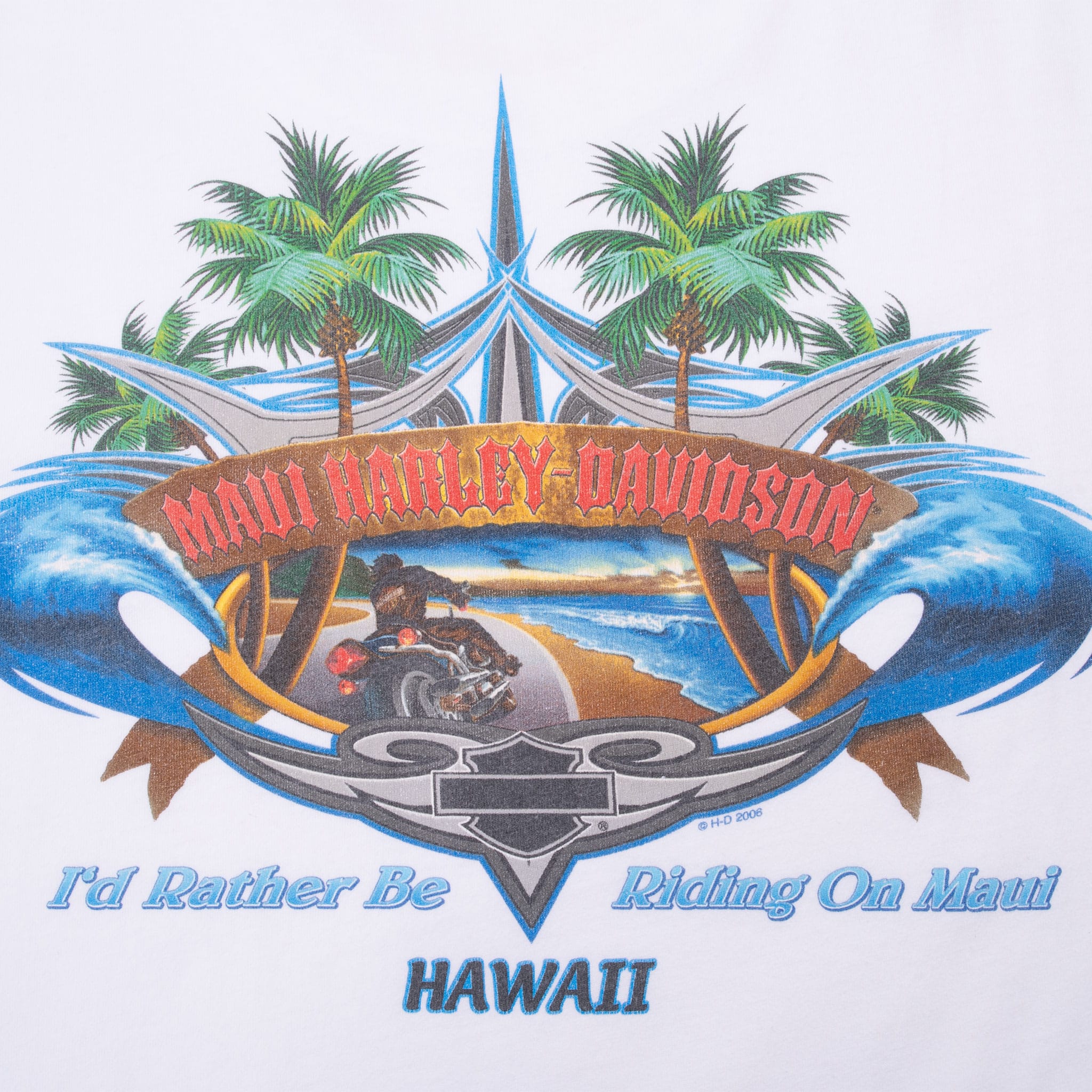 VINTAGE HARLEY DAVIDSON MAUI HAWAII TANK TOP TEE SHIRT 2006 SIZE 3XL