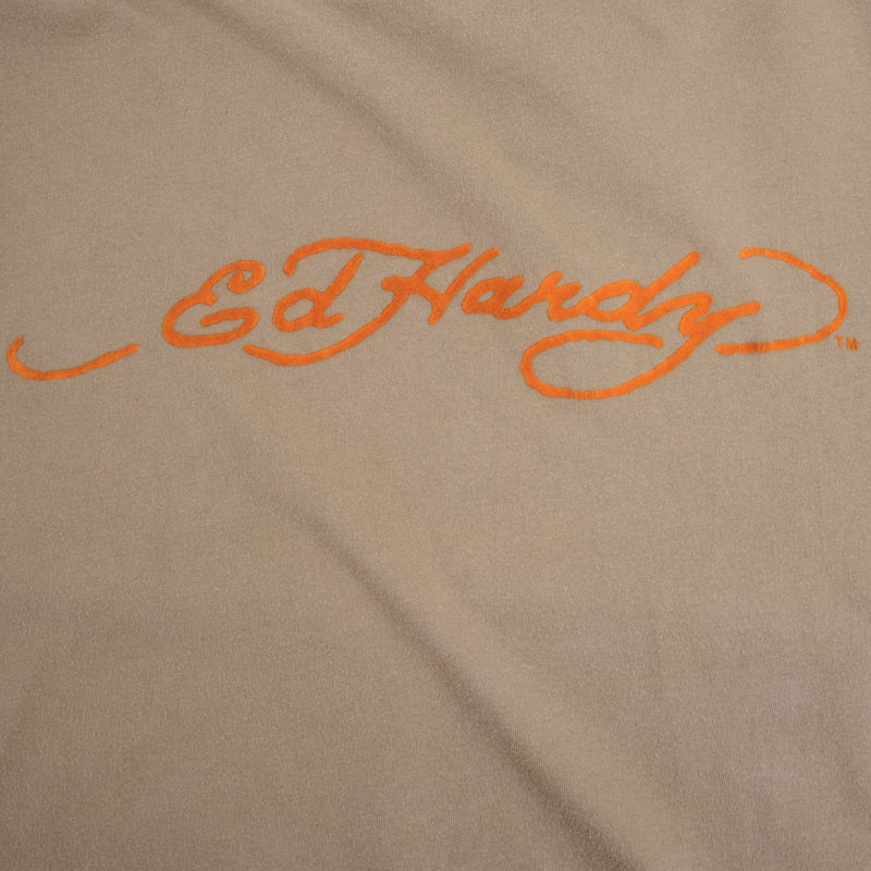 Vintage Ed Hardy By Christian Audigier Skull Tee Shirt 2000S Size Medium