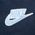 Vintage Nike Big Swoosh Blue Fleece Hoodie Sweatshirt 2000S Size XL
