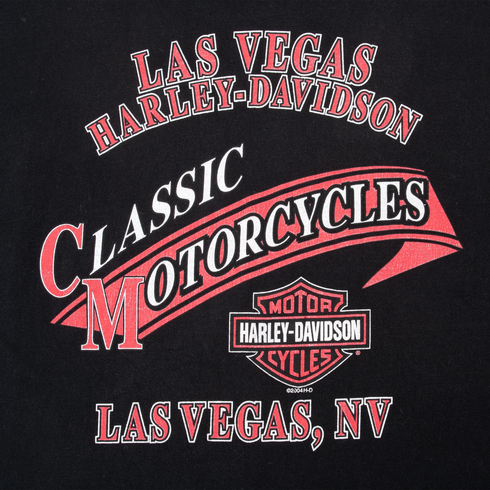 VINTAGE HARLEY DAVIDSON LAS VEGAS TEE SHIRT 2007 LARGE MADE IN USA