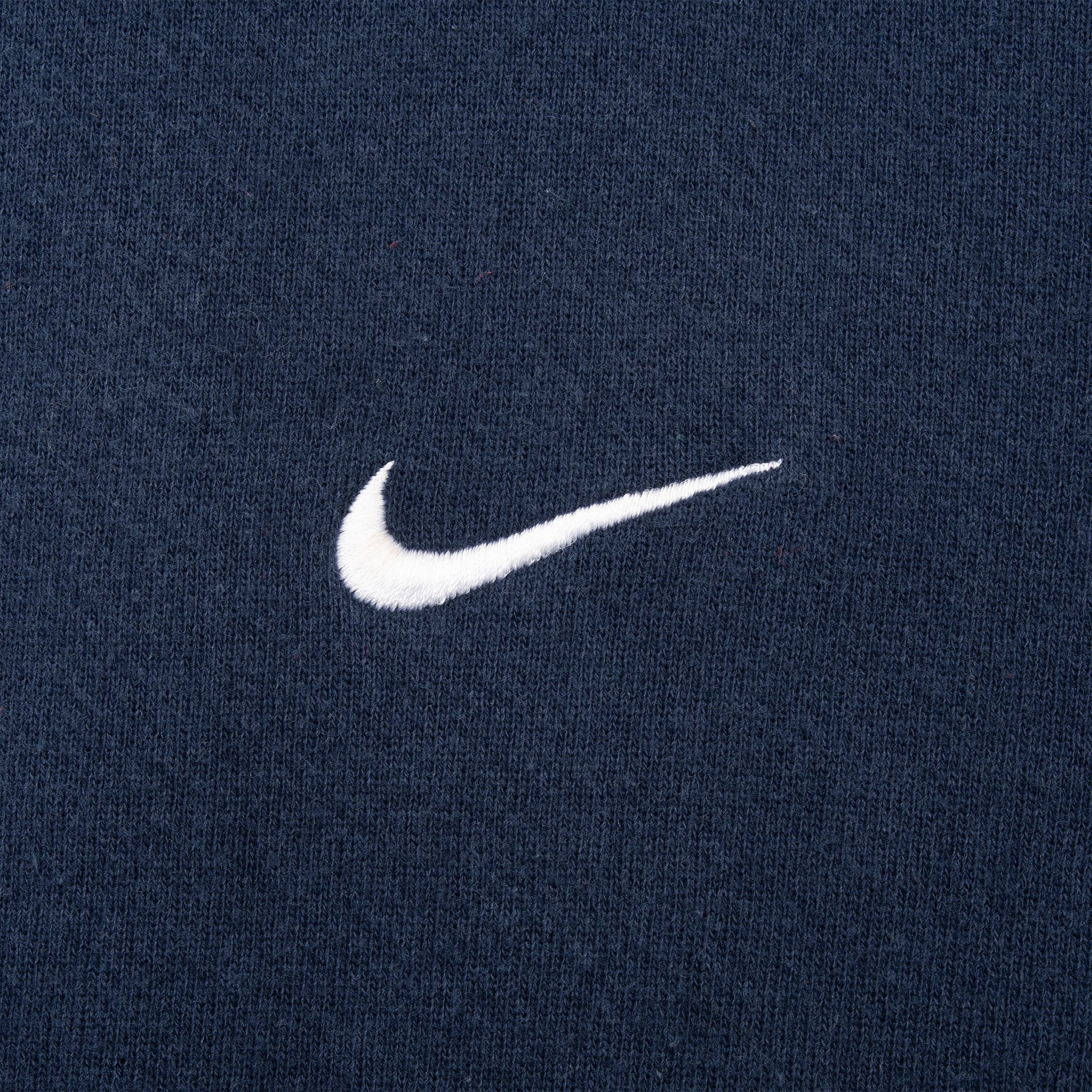 Vintage Nike Classic Swoosh Navy Blue Sweatshirt 1990S Size XL Made In USA