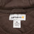 Vintage Carhartt Full Zip Brown Hoodie Sweatshirt 2000S Size Medium
