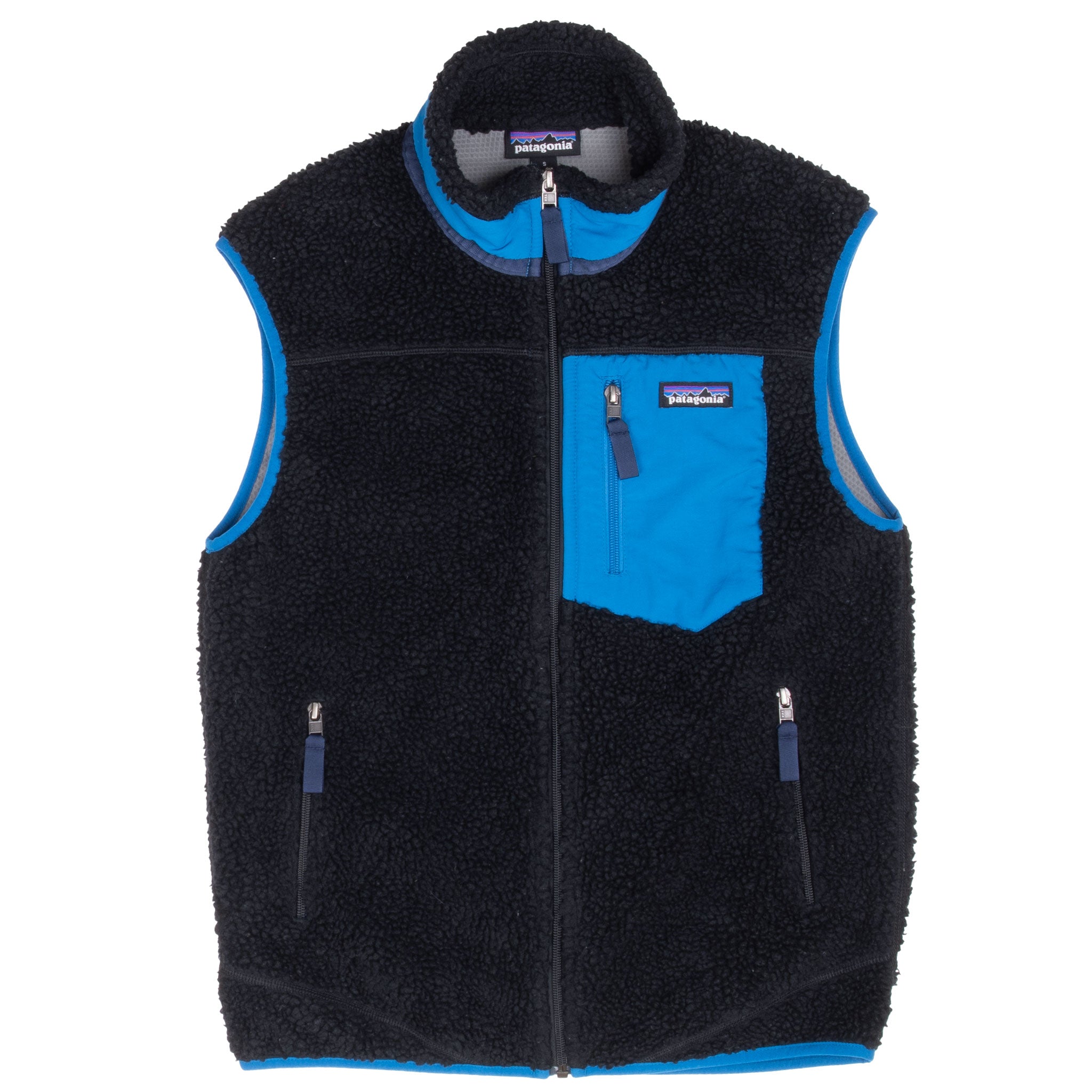 Vintage Patagonia Black Blue Retro-X Fleece Deep Pile Vest Jacket 2000S Size Small

RN51884

STY23048