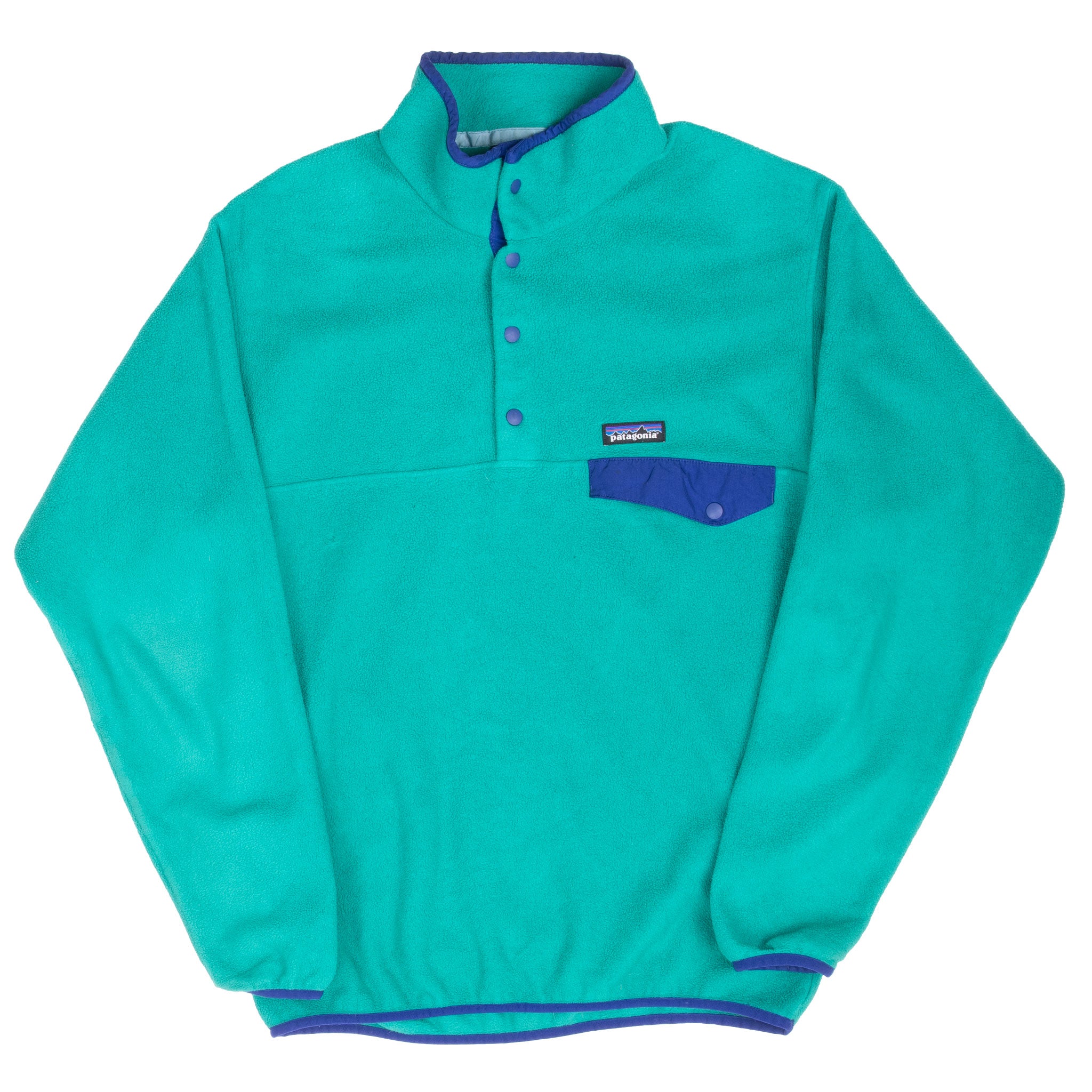 Vintage Patagonia Synchilla Turquoise Snap T Fleece Pullover Jacket 2000S Size Medium

RN51884

STY25580