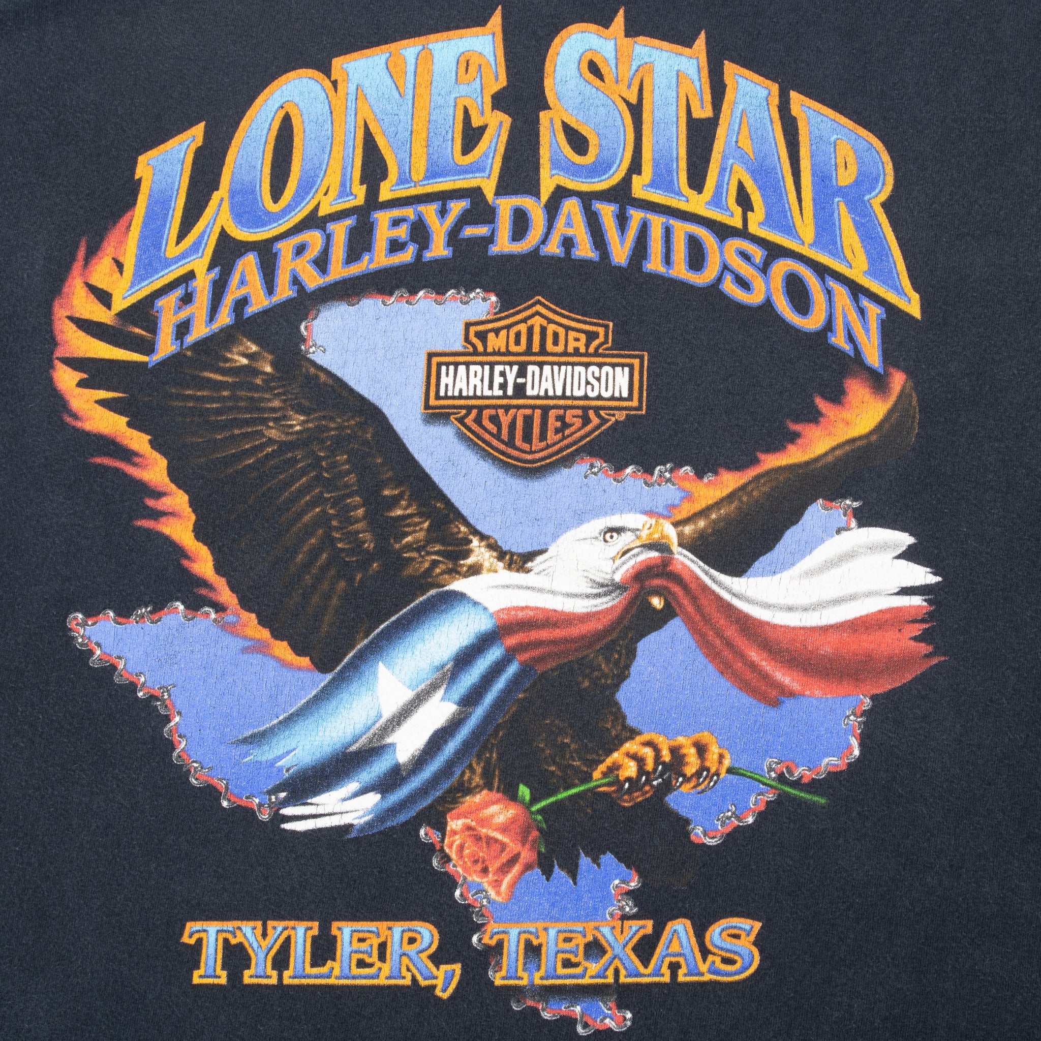 Vintage Harley Davidson Tyler Texas 2007 Tee Shirt Size Large
