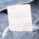 Vintage Levis 501 Indigo Blue Jeans 1980S Size 32X30 Made In Usa With A Medium Light Wash With Some Whiskers

Size on Tag 34X34 Actual Size 32X30

Back Button #552