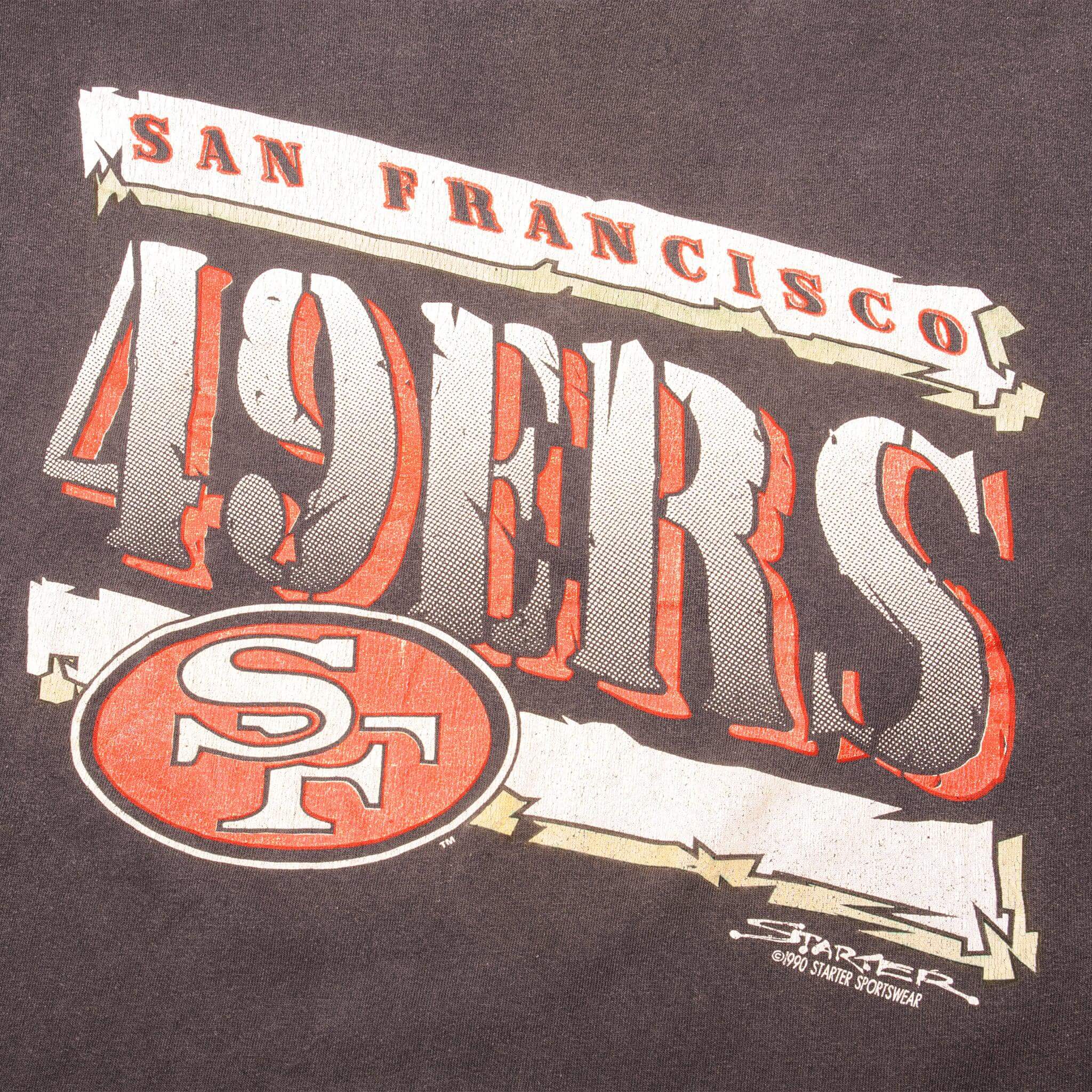 VINTAGE STARTER NFL SAN FRANCISCO 49ERS TEE SHIRT 1990 SIZE LARGE MADE IN USA