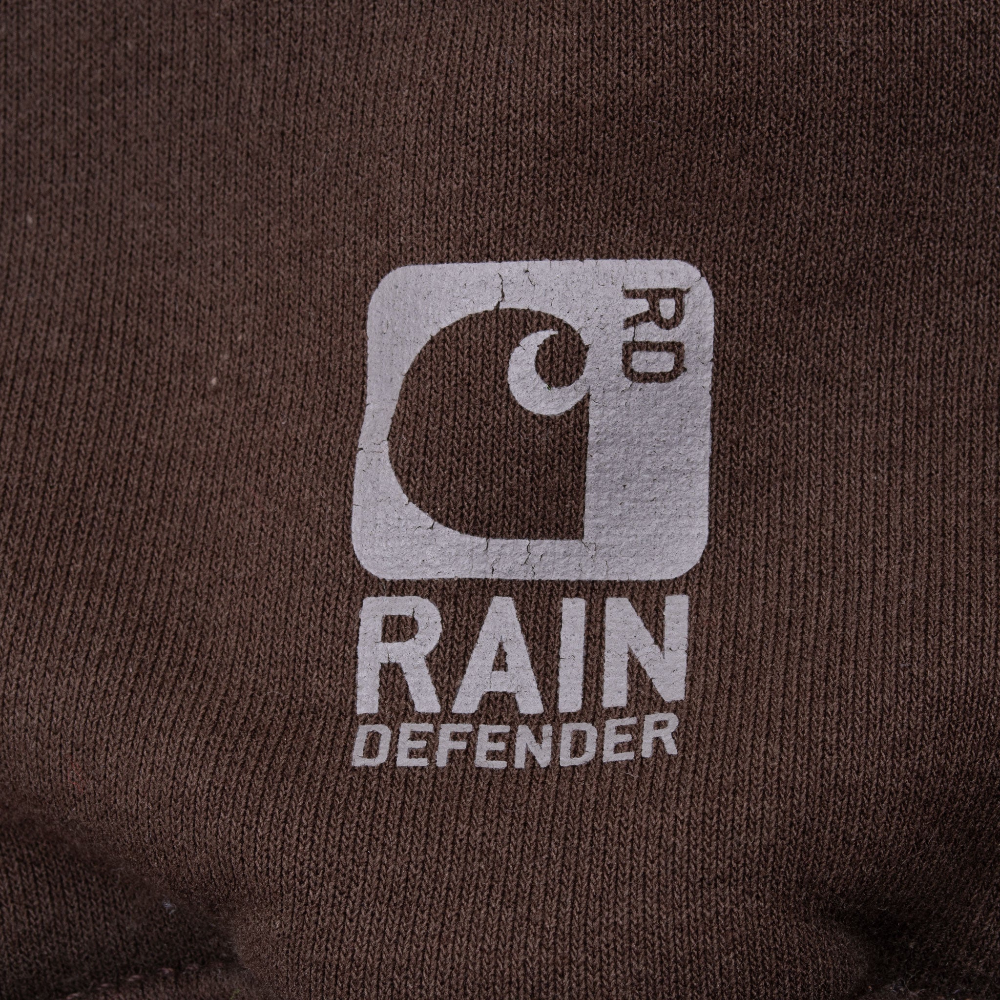 Vintage Carhartt Heavyweight Full Zip Brown Hoodie Sweatshirt Size 2XL