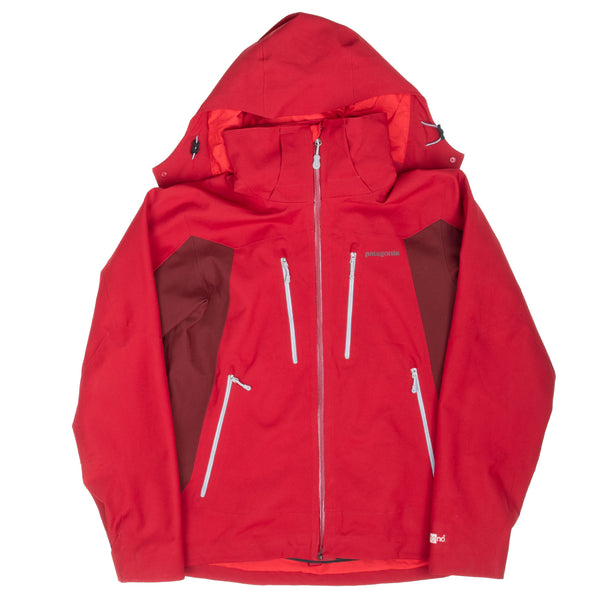 Vintage Patagonia Powder Bowl Red Ski Hooded Jacket Size Medium 2000S