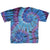 Vintage Tie Dye Blue Purple Tee Shirt Size 2XL 1990S Single Stitch
