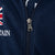 Vintage Ralph Lauren Great Britain Full Zip Blue Sweatshirt 1990S Size Large