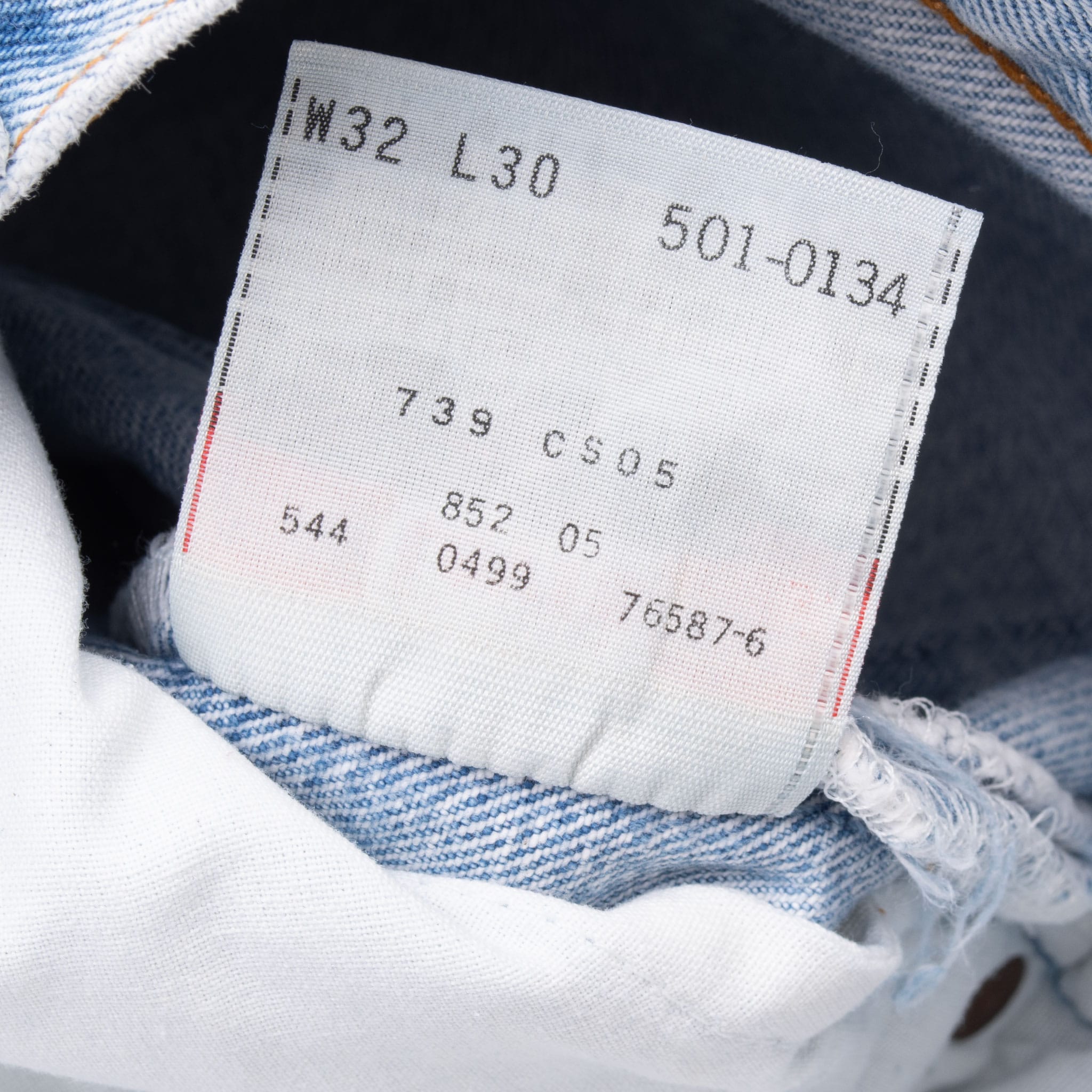 VINTAGE LEVIS 501 LIGHT WASH BLUE JEANS INDIGO 1990S SIZE W31 L30 MADE IN USA