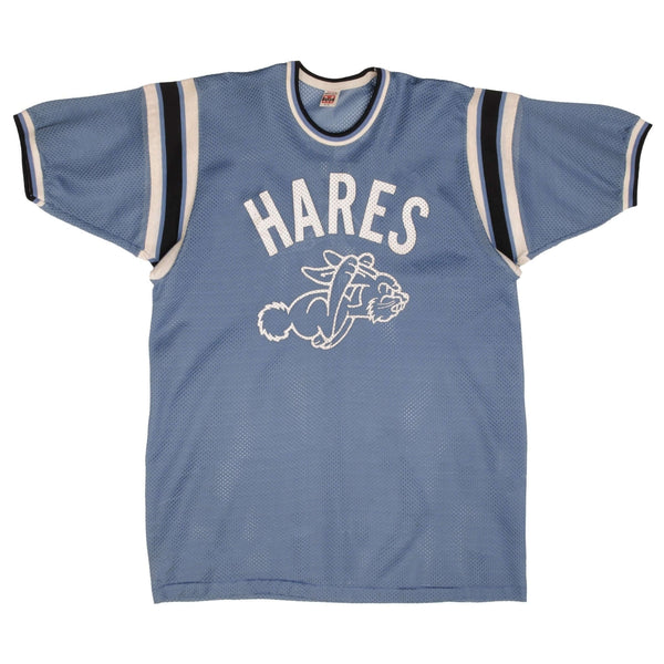 Vintage Hares #7 Jersey Tee Shirt 1980S Size Large Made In Usa