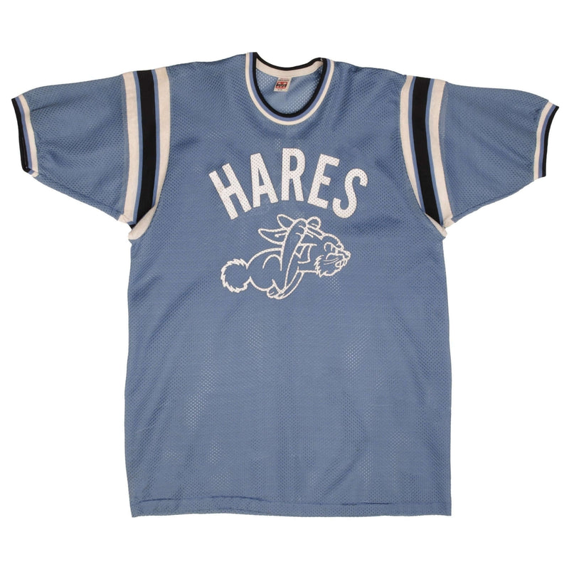 Vintage Hares #7 Jersey Tee Shirt 1980S Size Large Made In Usa