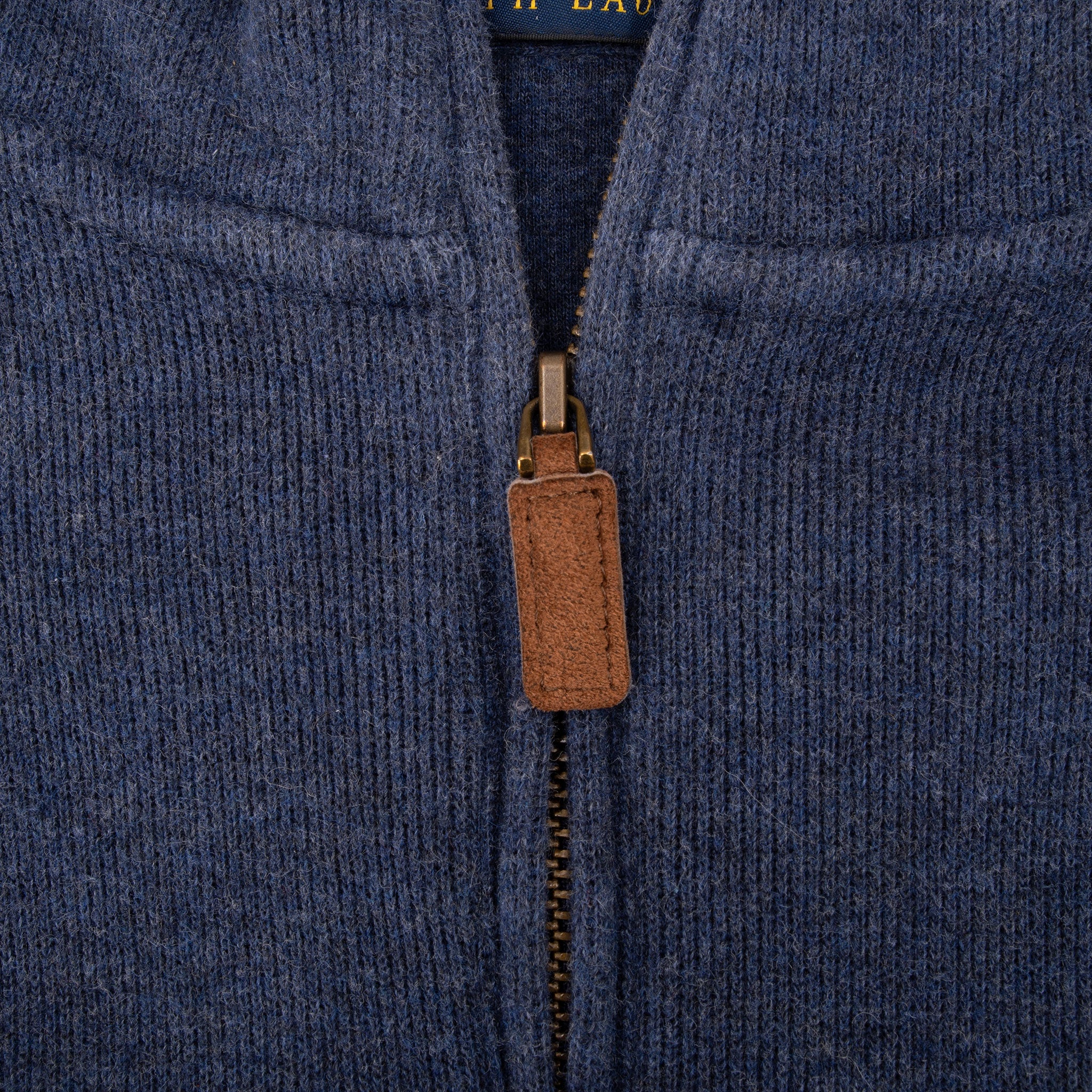 Vintage Polo Ralph Lauren Blue Quarter 1/4 Zip Sweater Size XL