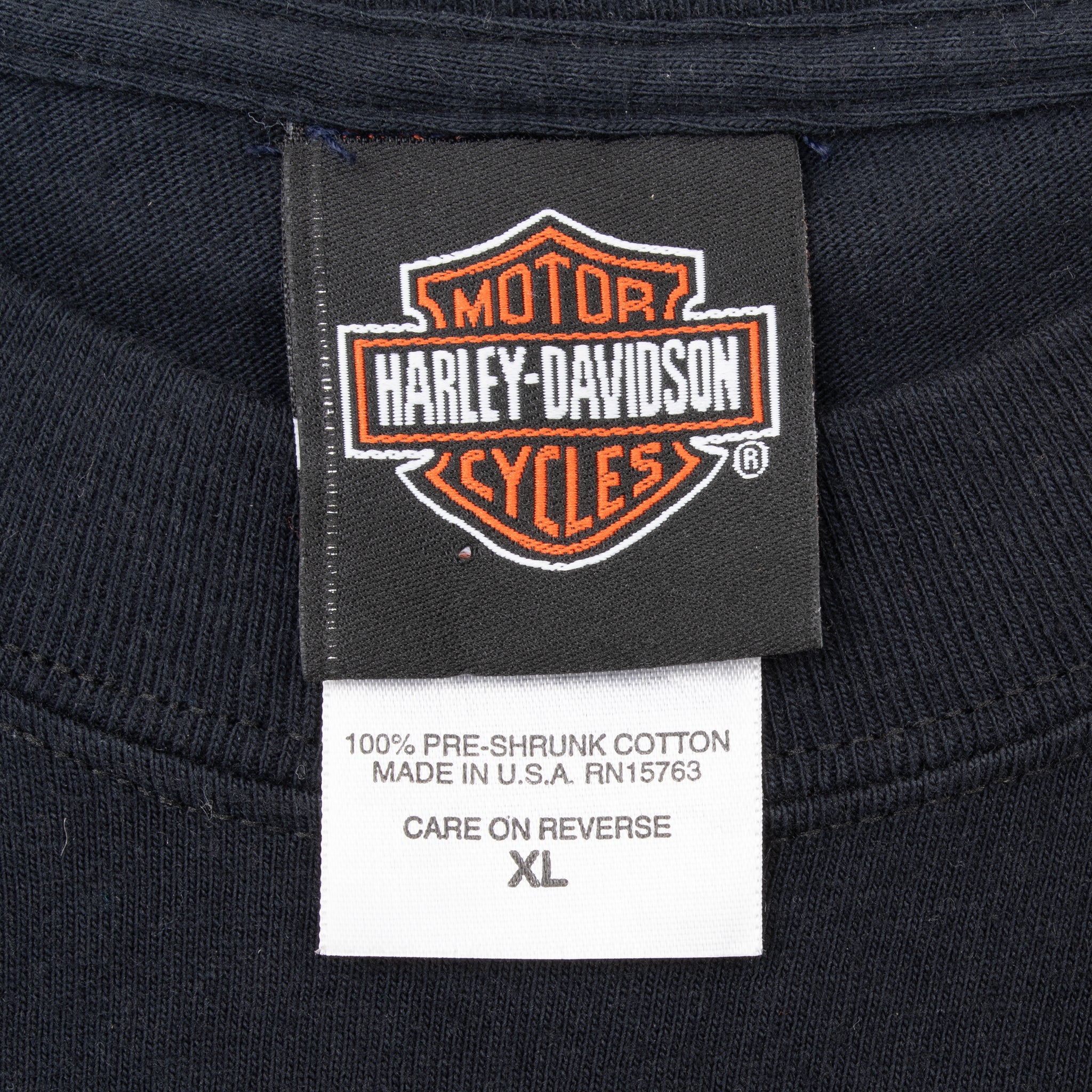 Vintage Harley Davidson Danbury Connecticut Tee Shirt 2007 Size XL Made In Usa
