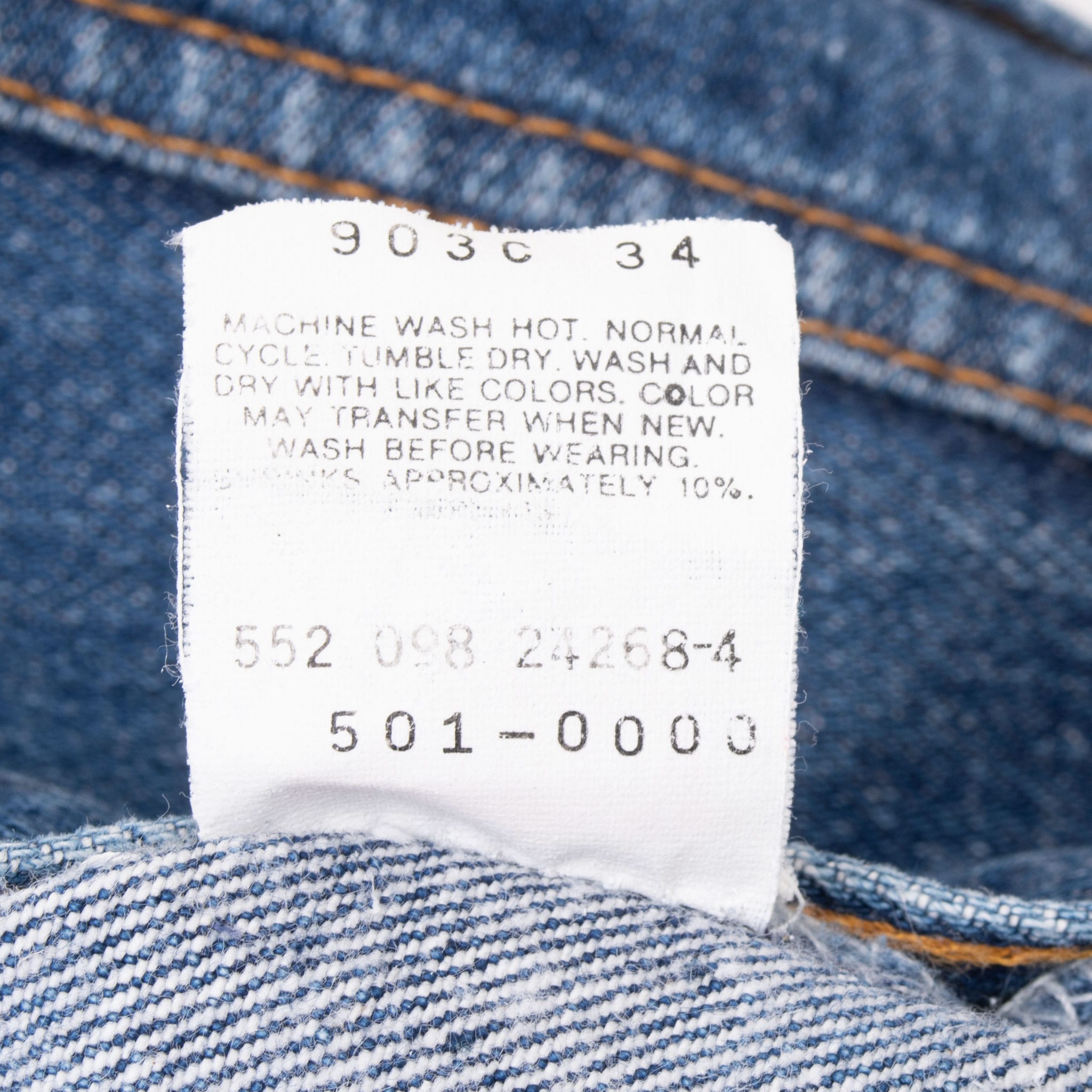 VINTAGE LEVIS 501 BLUE JEANS INDIGO 1980S SIZE W31 L30 MADE IN USA