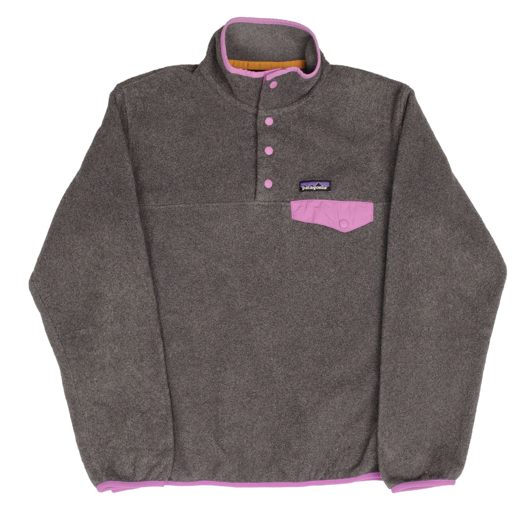 VINTAGE PATAGONIA 2000S SYNCHILLA SNAP T GREY FLEECE PULLOVER SIZE MED Vintage rare usa