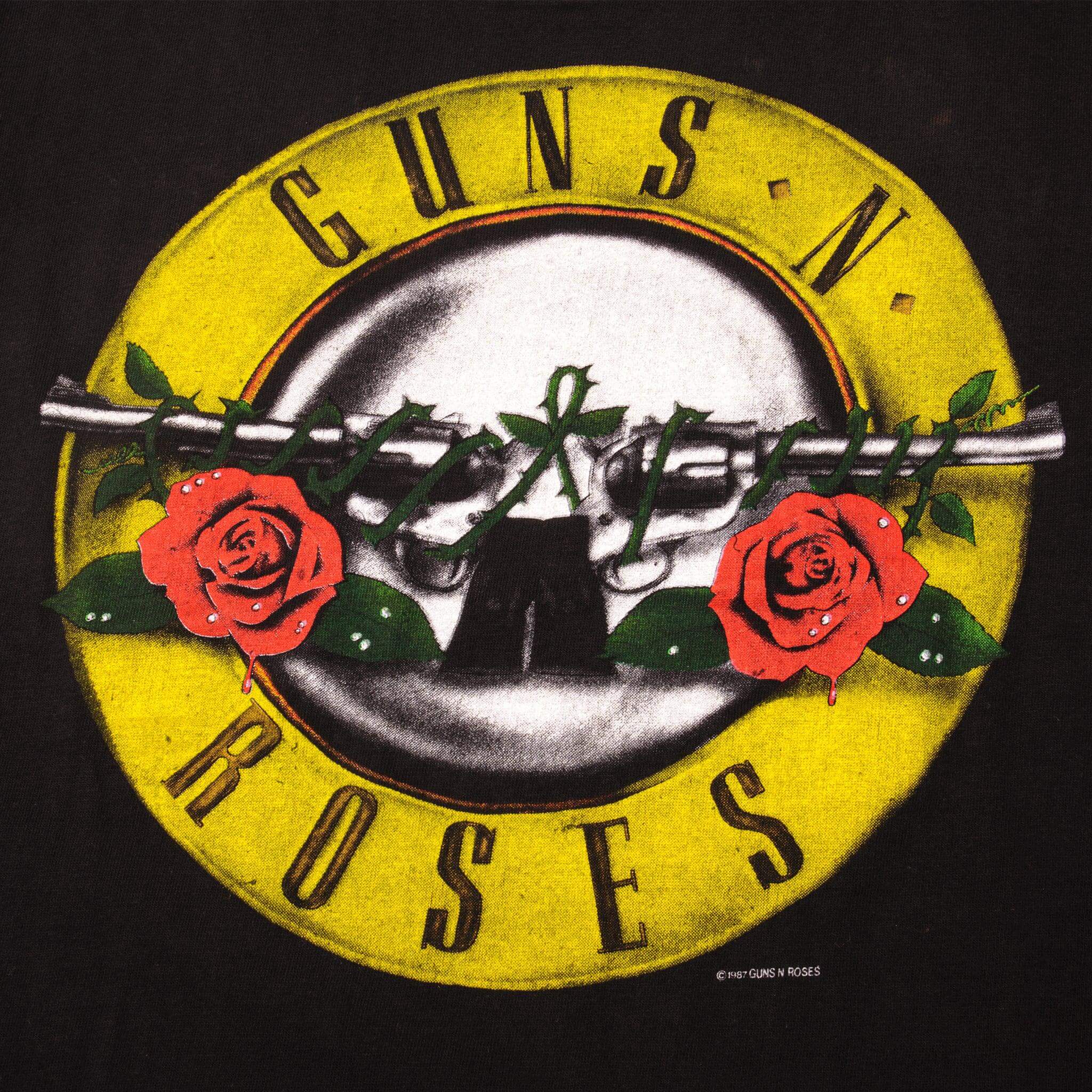 VINTAGE GUNS N ROSES TEE SHIRT 1987 SIZE LARGE