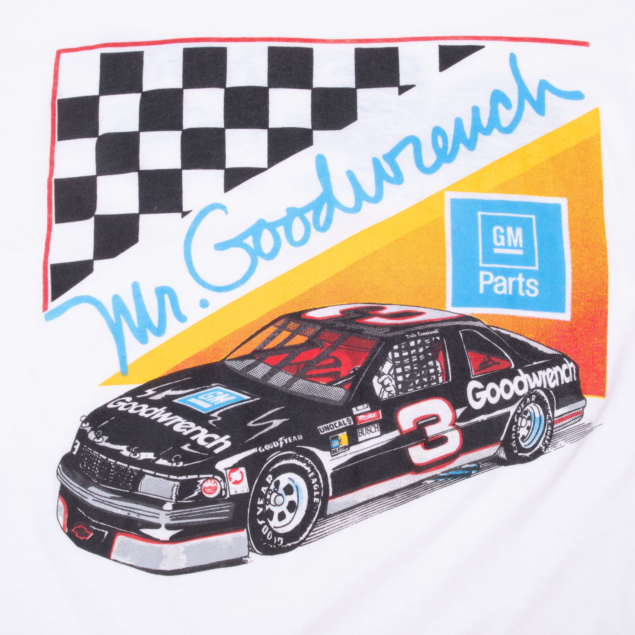 VINTAGE NASCAR DALE EARNHARDT #3 MR GOODWRENCH 1990S TEE SHIRT MEDIUM MADE IN USA