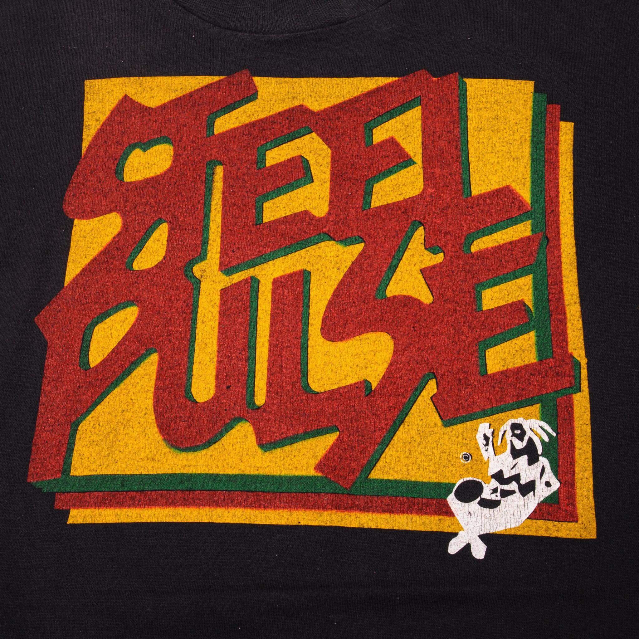 Vintage Steel Pulse Babylon is Falling  Hanes Tee Shirt 1980's Size Small with single stitch sleeves.