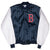 Vintage Mlb Boston Red Sox Satin Chalkline Bomber Jacket 1990S Size Large Made In Usa