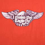 Vintage Harley Davidson I Make The Eagle Fly Hanes Tank Top Tee Shirt 1980s Size Large Made In USA With Single Stitch Sleeves