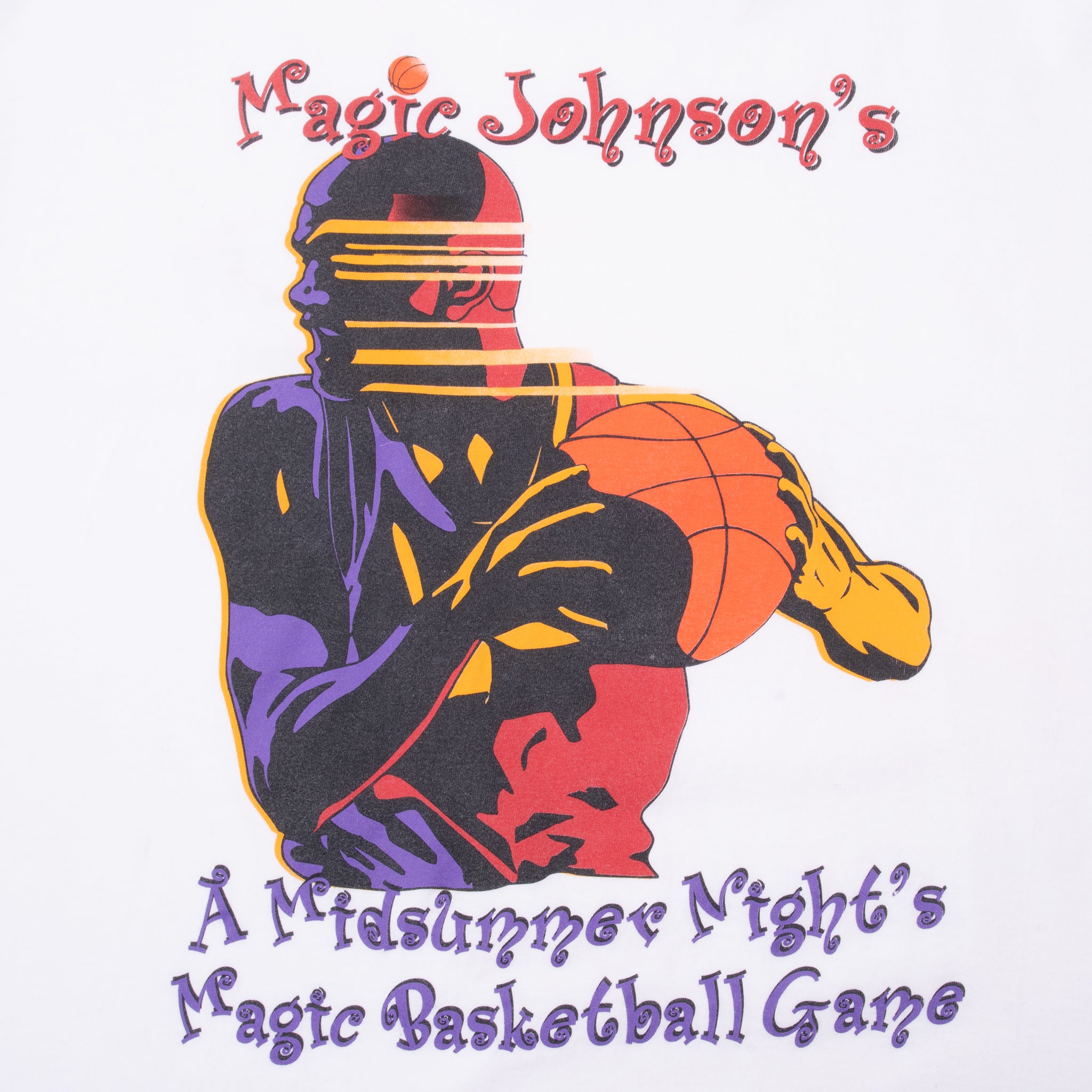 Vintage Nba Magic Johnson Tee Shirt 1990S Size XL Made In Usa
