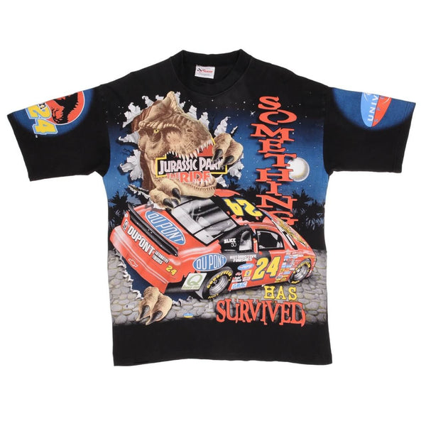 復古 NASCAR 通體印花戈登侏羅紀公園 1997 年 T 卹大號美國製造