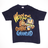 Vintage Worlds Coolest Grandad 1994 Tee Shirt Size Large Made In USA With Single Stitch Sleeves
