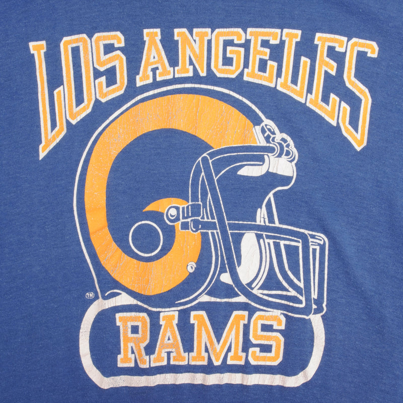 Vintage NFL Los Angeles Rams Tee Shirt 1980S Size Small Made In Usa With Single Stitch Sleeves