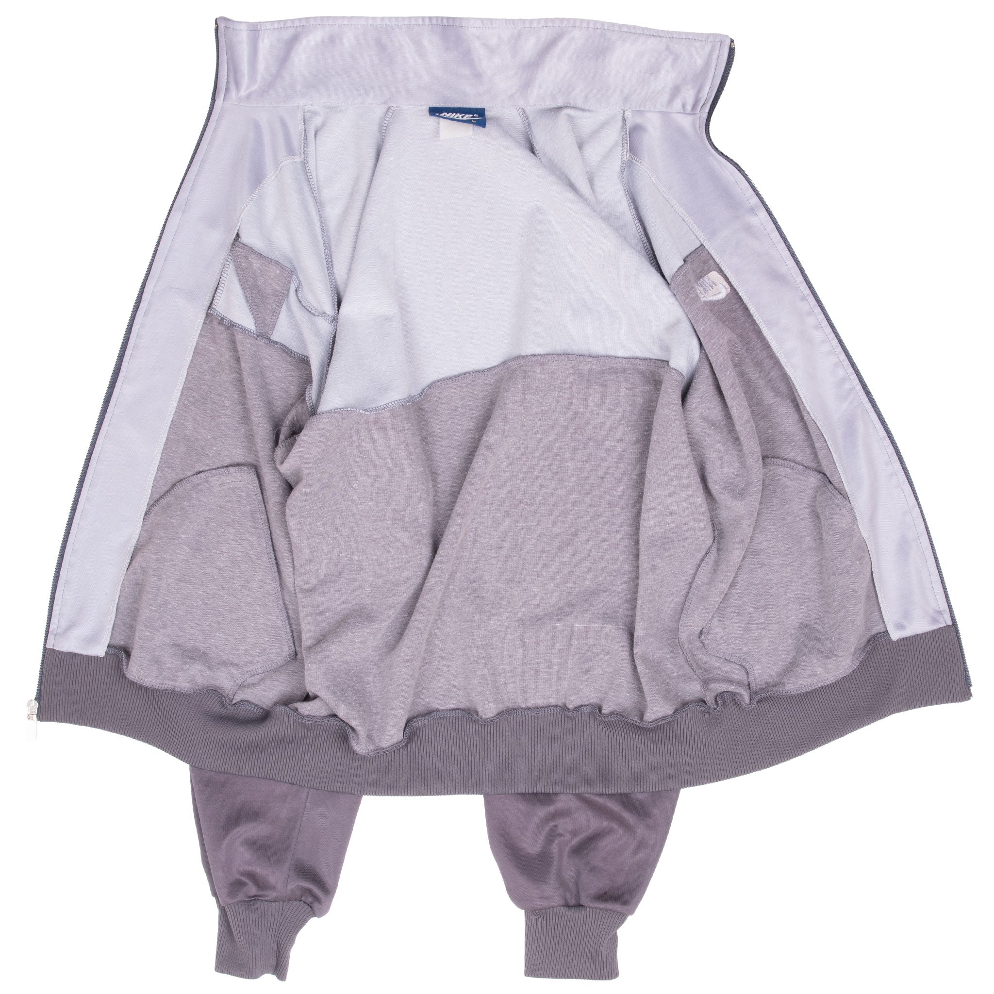 Vintage Nike Swoosh Grey Tracksuit Jacket Early 1980S Size Large