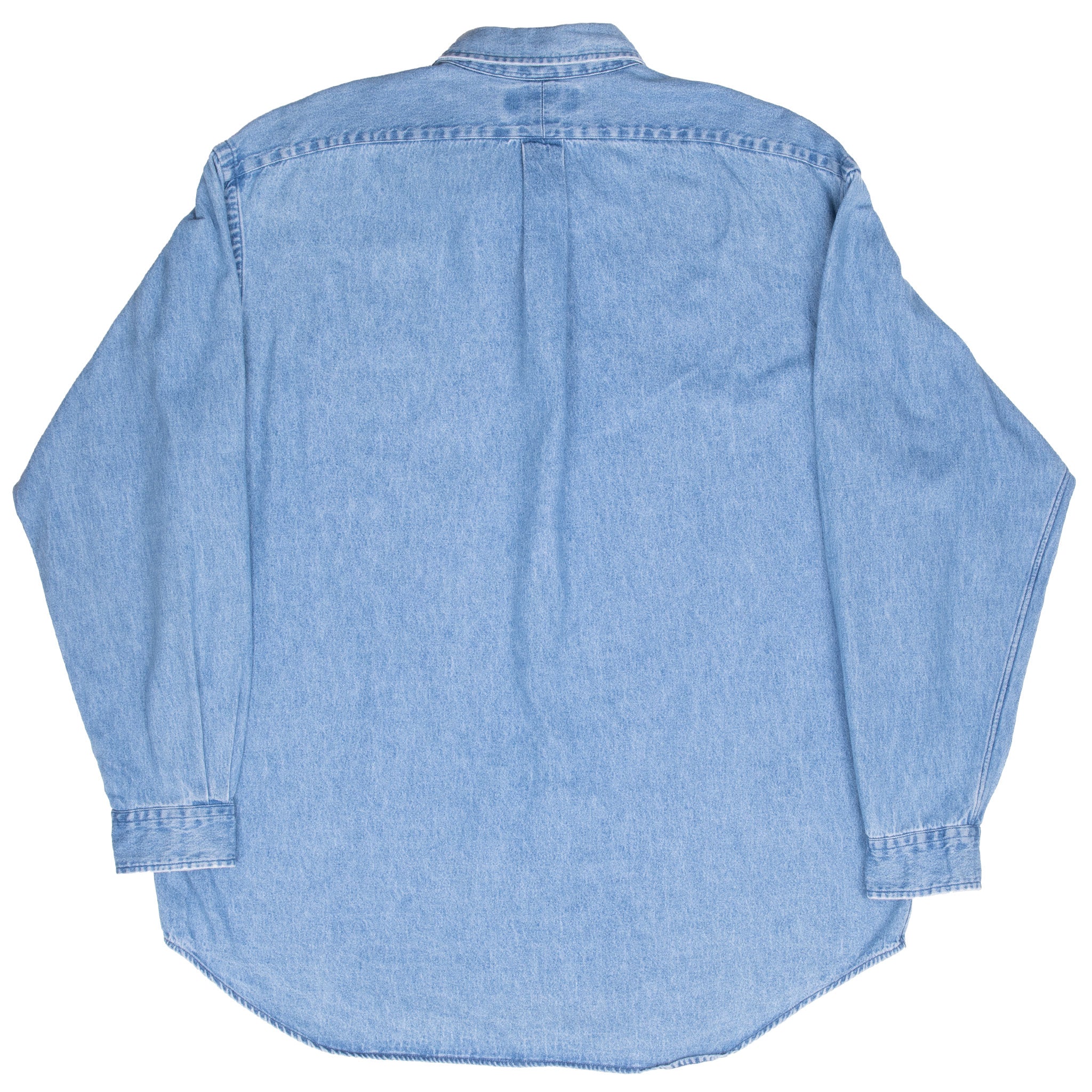 Vintage Ralph Lauren Denim Pocket Shirt 1990S Size Large