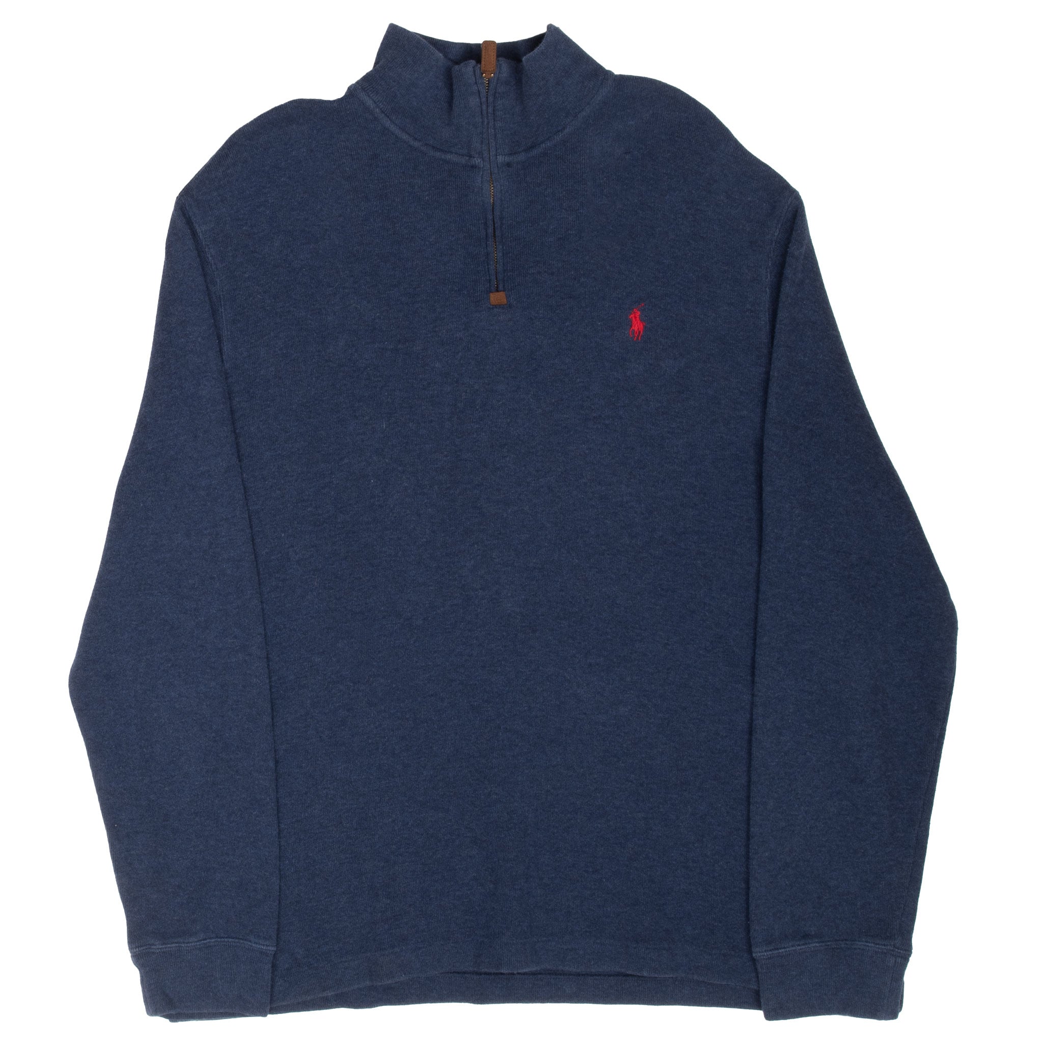 Vintage Polo Ralph Lauren Blue Quarter 1/4 Zip Sweater Size XL