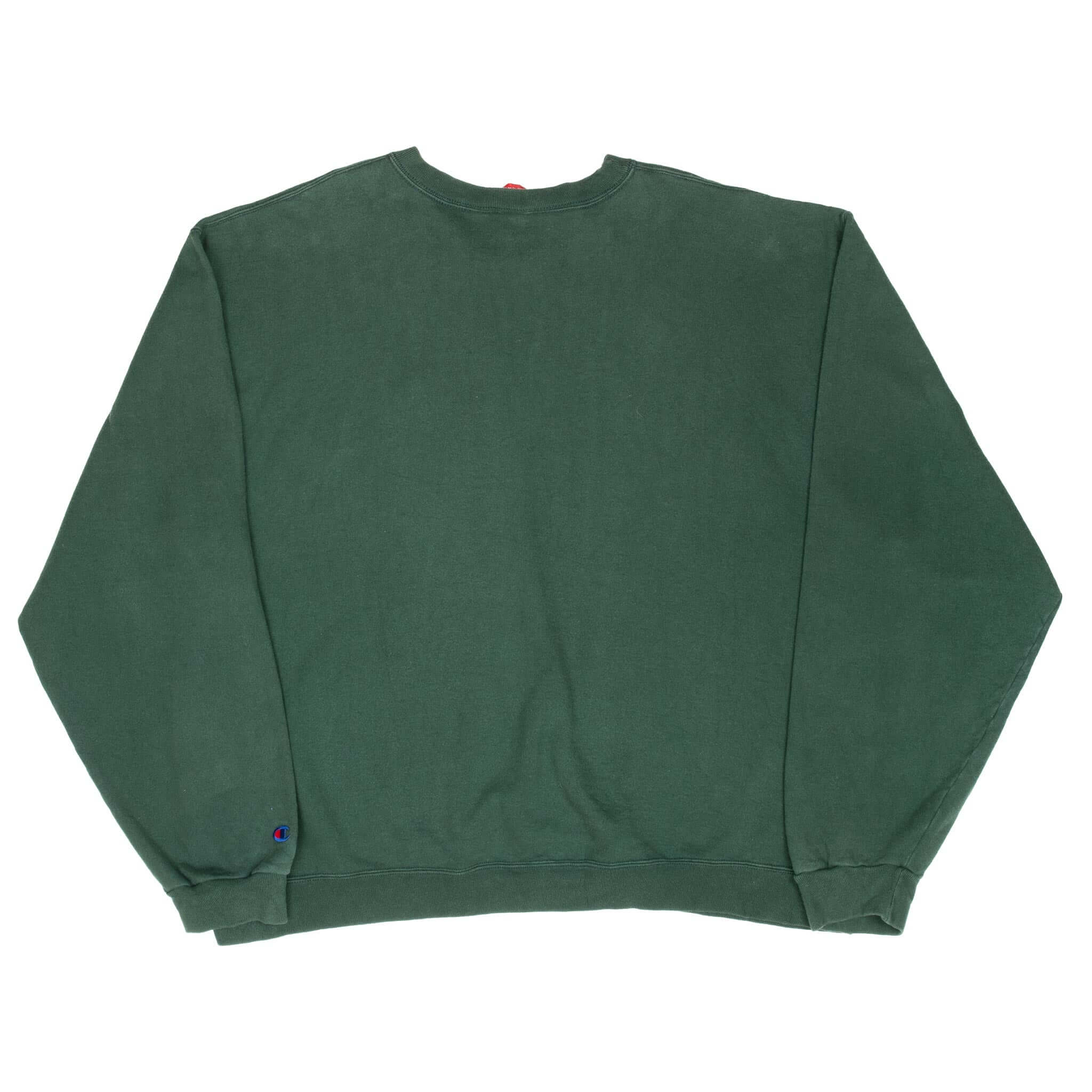 Vintage Champion Classic Green Sweatshirt 2000S Size 2XL