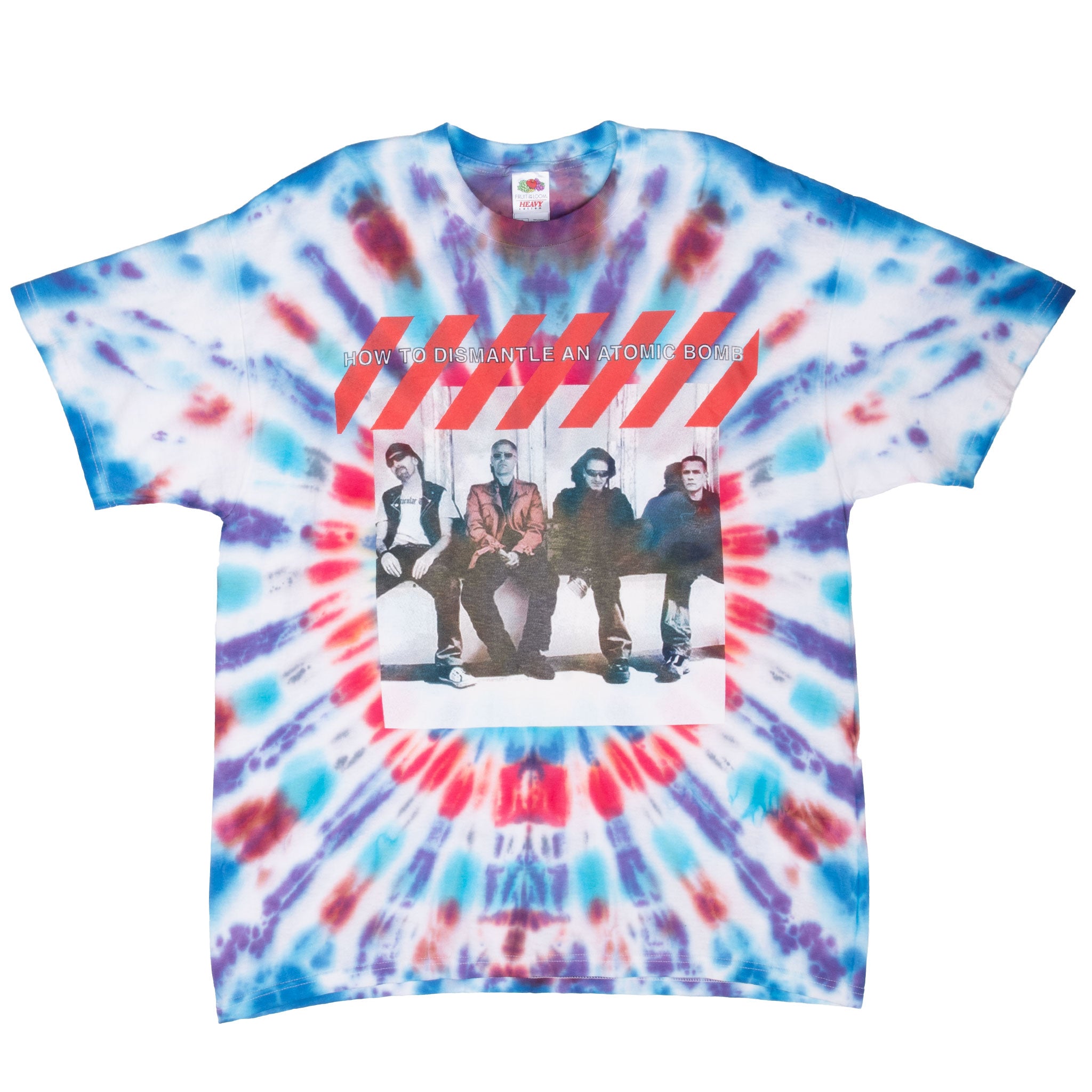 Vintage Tie Dye U2 How To Dismantle An Atomic Bomb Vertigo Tour Tee Shirt 2000S Size XL