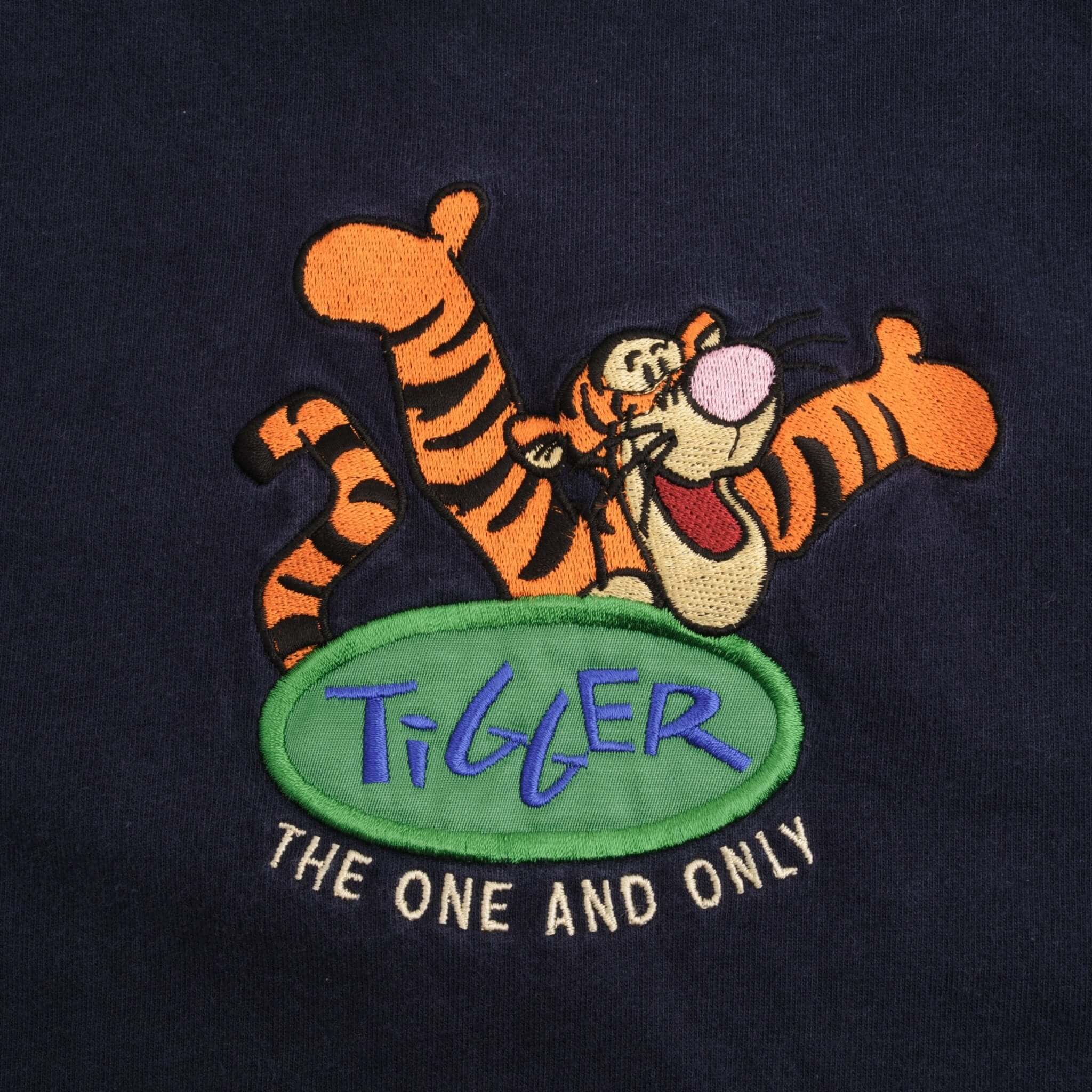 Vintage Disney Tigger Embroidered 1990S Tee Shirt Size XL Made In Usa