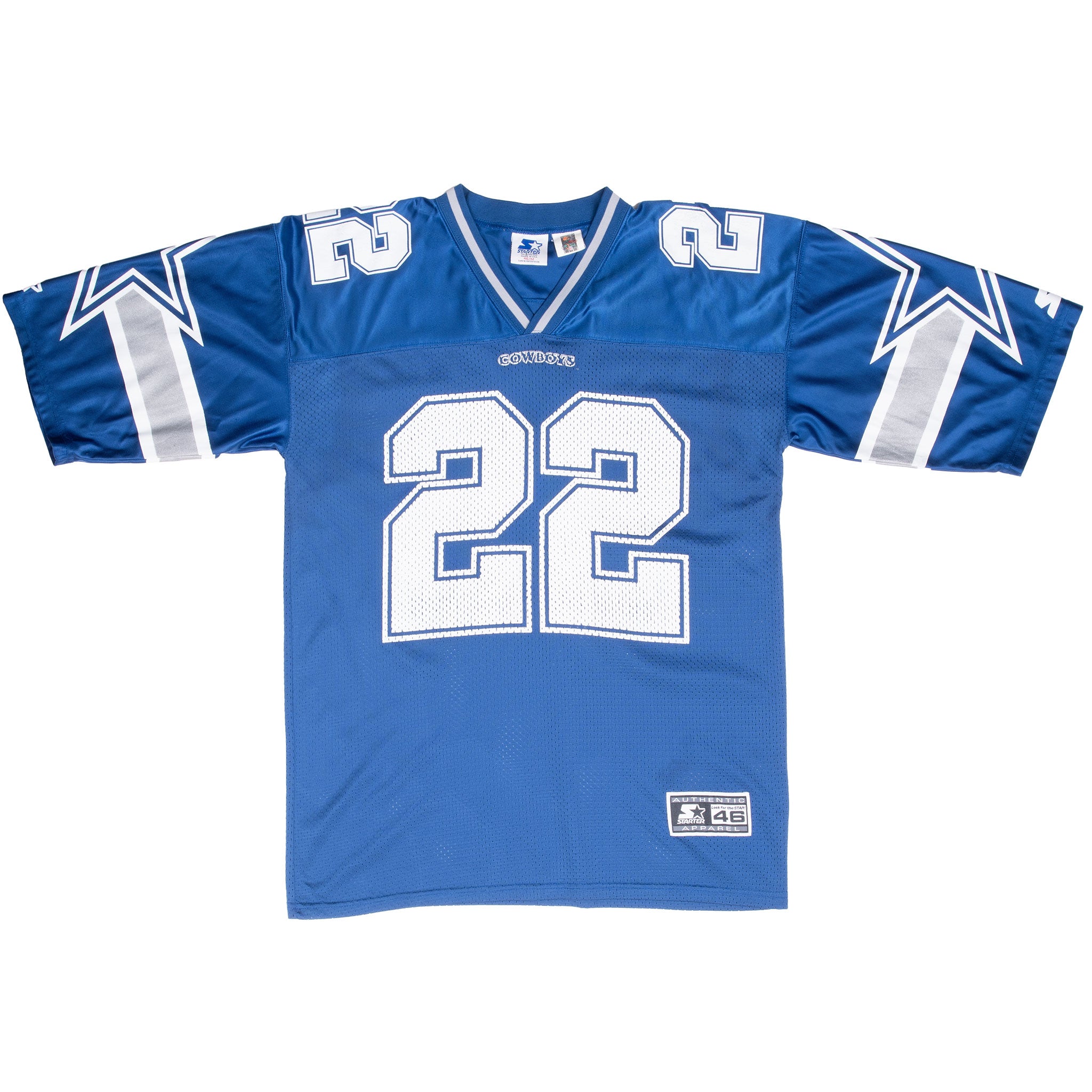 Vintage Nfl Dallas Cowboys E Smith #22 Starter Jersey 1995 Medium Made In Usa