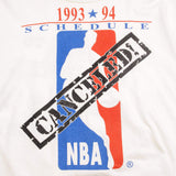 復古 NBA 麥可喬丹退休 T 卹 1993 年大尺碼美國製造