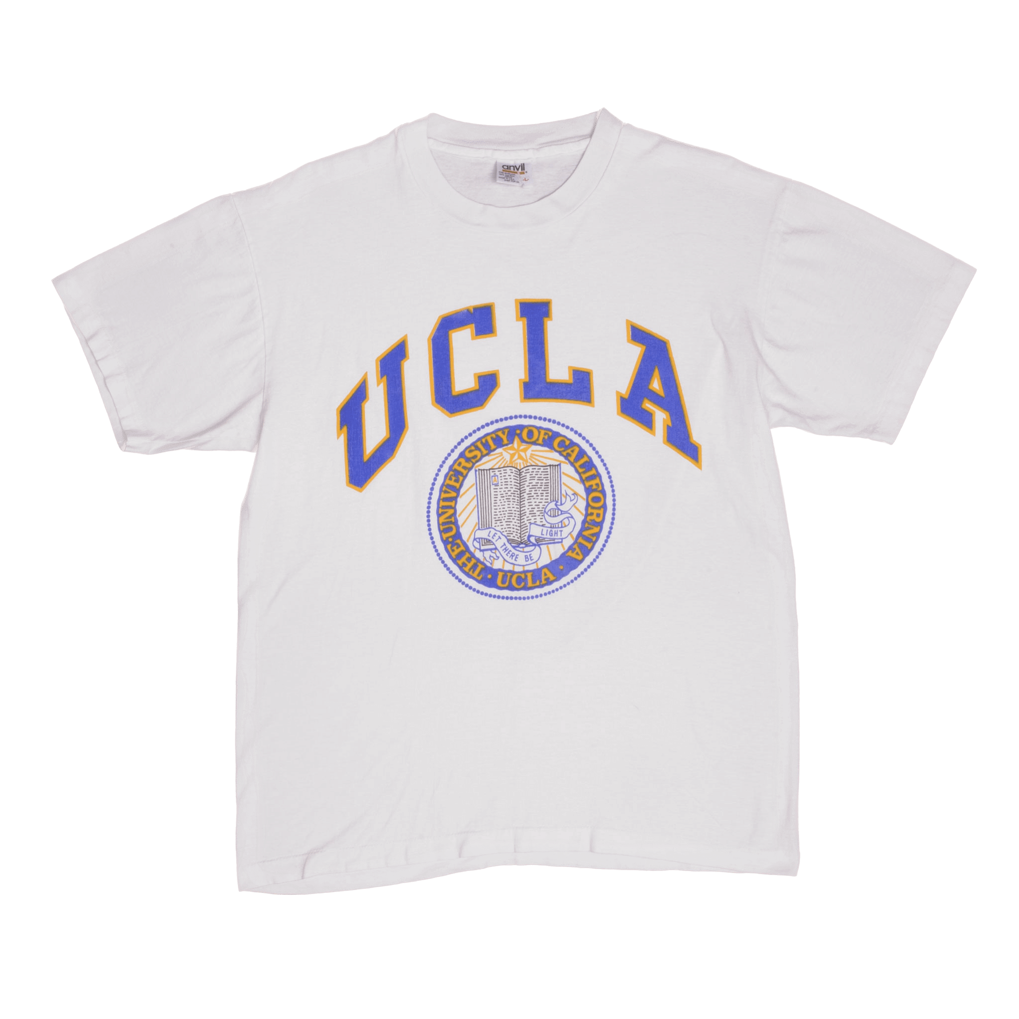 Vintage UCLA University of California Los Angeles Tee Shirt 1990S Size Large Made In USA With Single Stitch Sleeves
