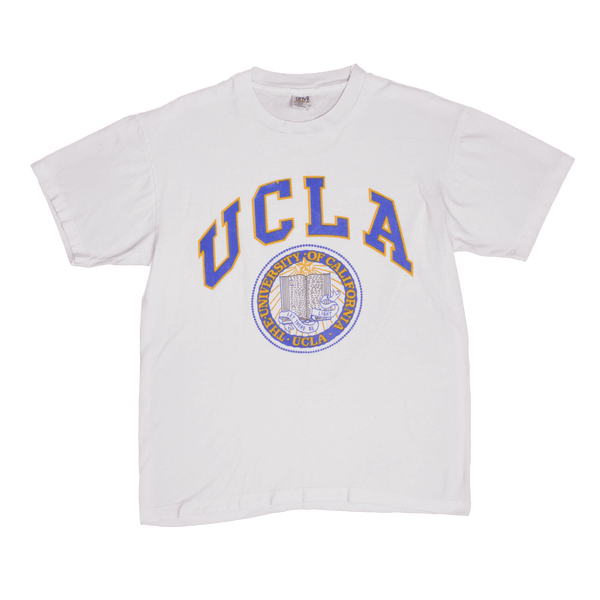 Vintage UCLA University of California Los Angeles Tee Shirt 1990S Size Large Made In USA With Single Stitch Sleeves