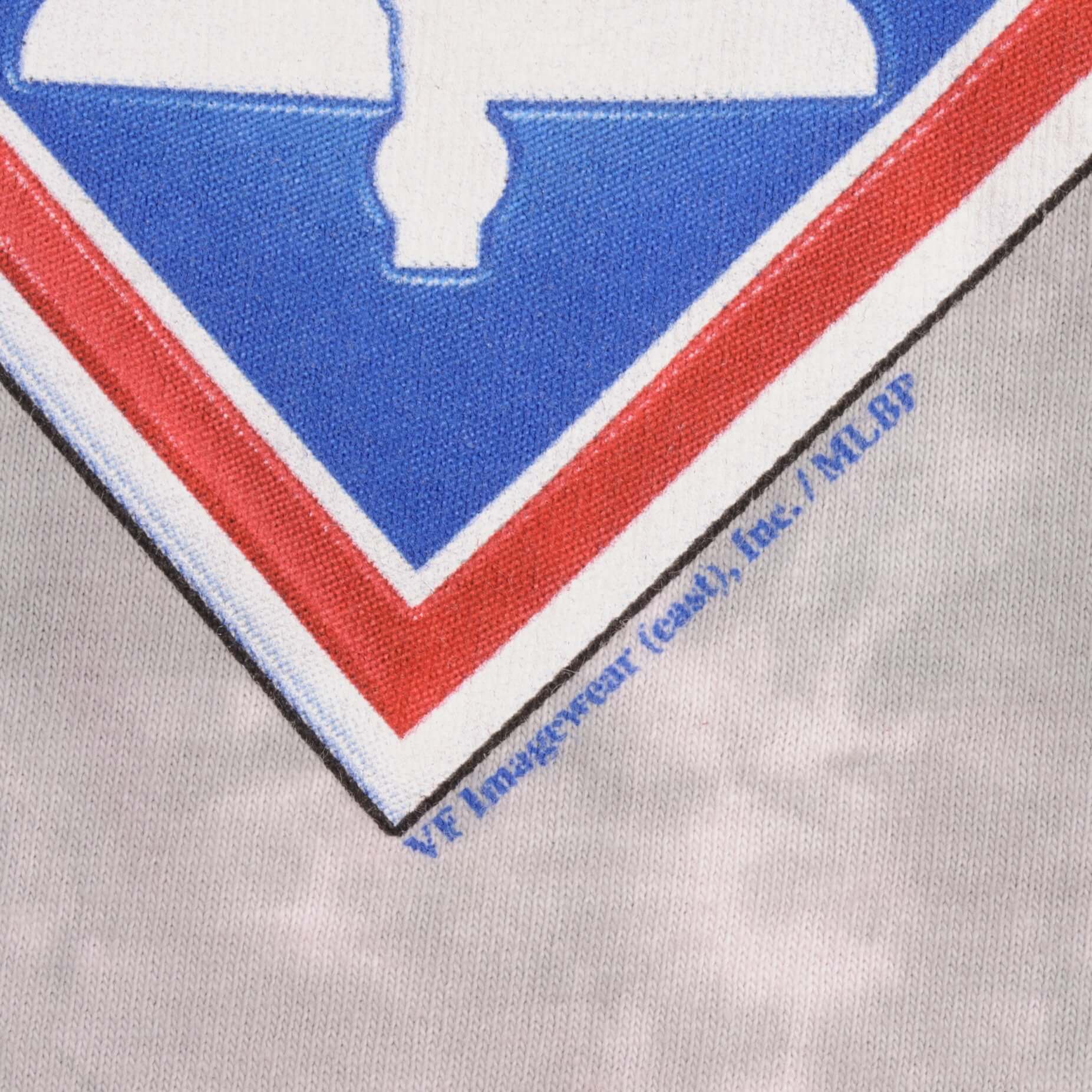 Vintage Tie Dye Mlb Philadelphia Phillies Liquid Blue Tee Shirt 1990S Medium Made In USA