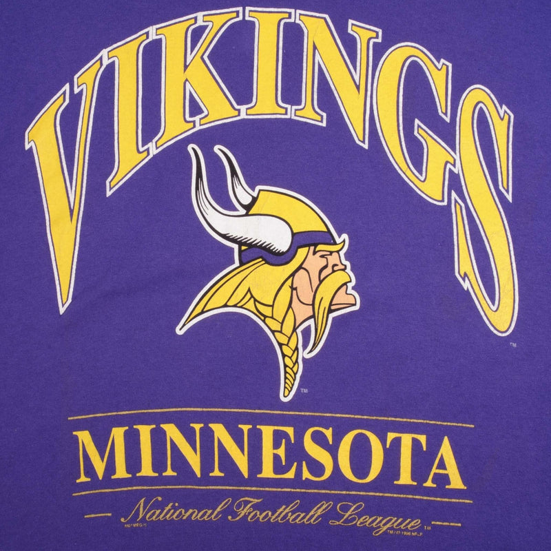 Vintage NFL Minnesota Vikings 1996 Tee Shirt Size XL Made In USA