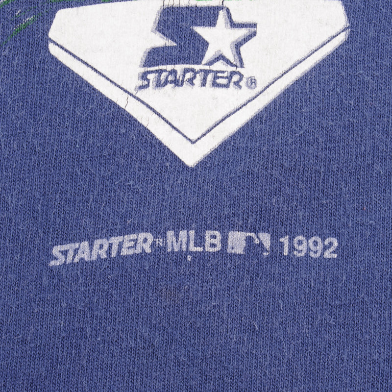 Vintage Mlb Atlanta Braves 1992 Starter Tee Shirt Size Large Made In USA