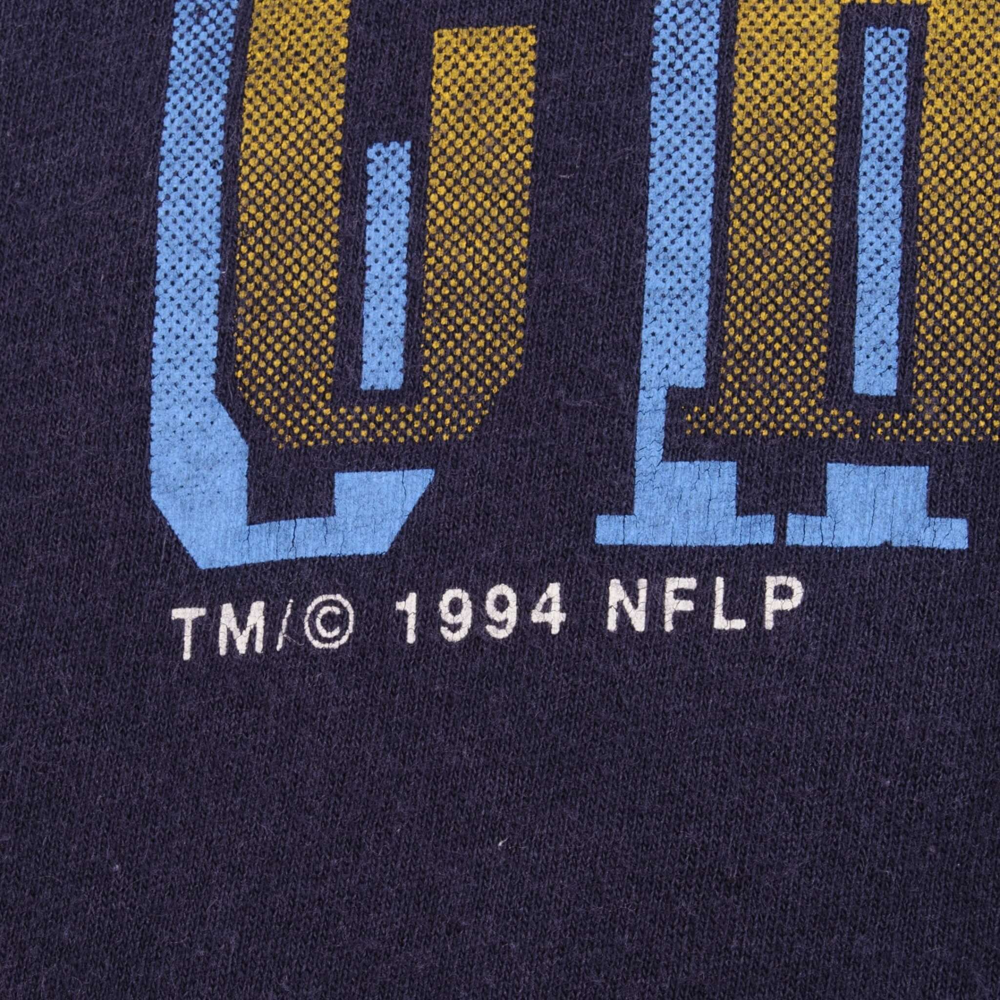 Vintage NFL San Diego Chargers Tee Shirt 1990s Size Large Made In USA With Single Stitch Sleeves