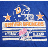 VINTAGE NFL DENVER BRONCOS TEE SHIRT 1987 SIZE MEDIUM