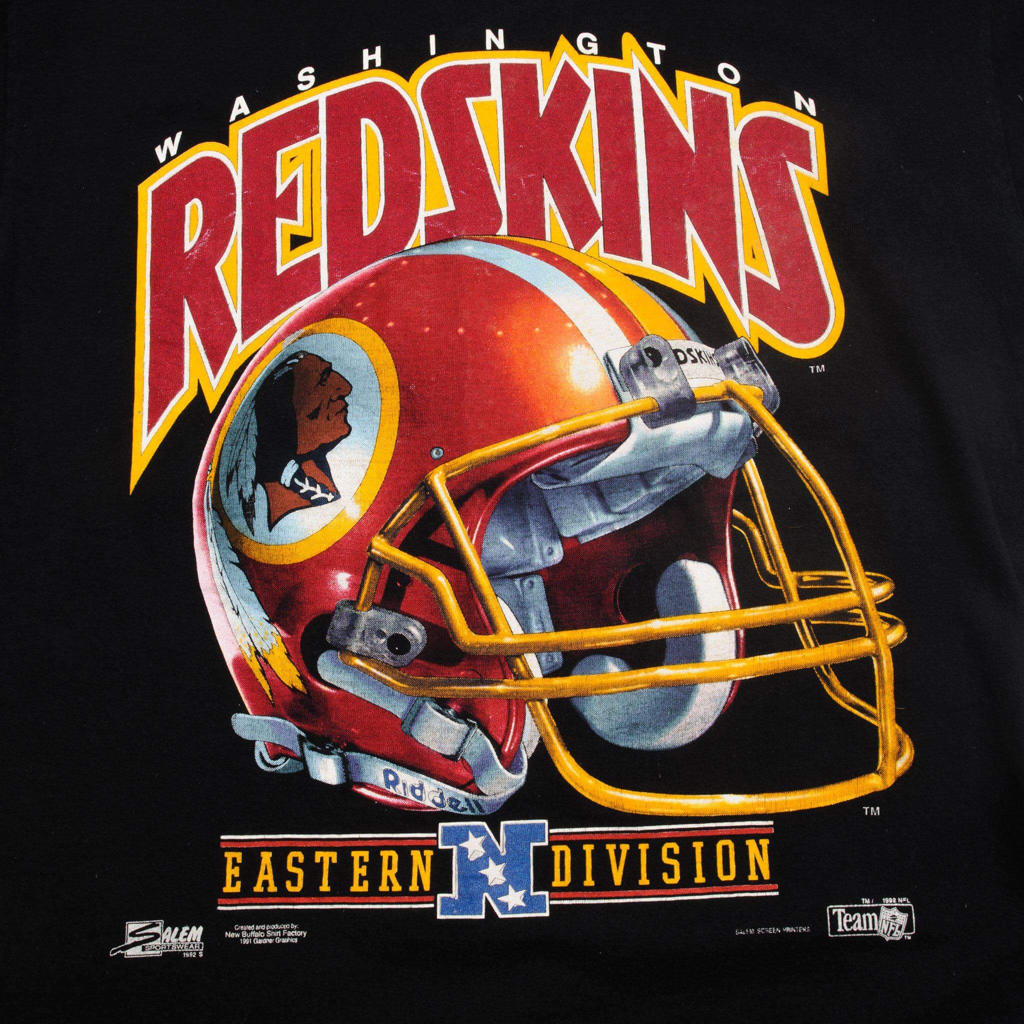 VINTAGE NFL WASHINGTON REDSKINS TEE SHIRT 1992 SIZE MEDIUM MADE IN USA