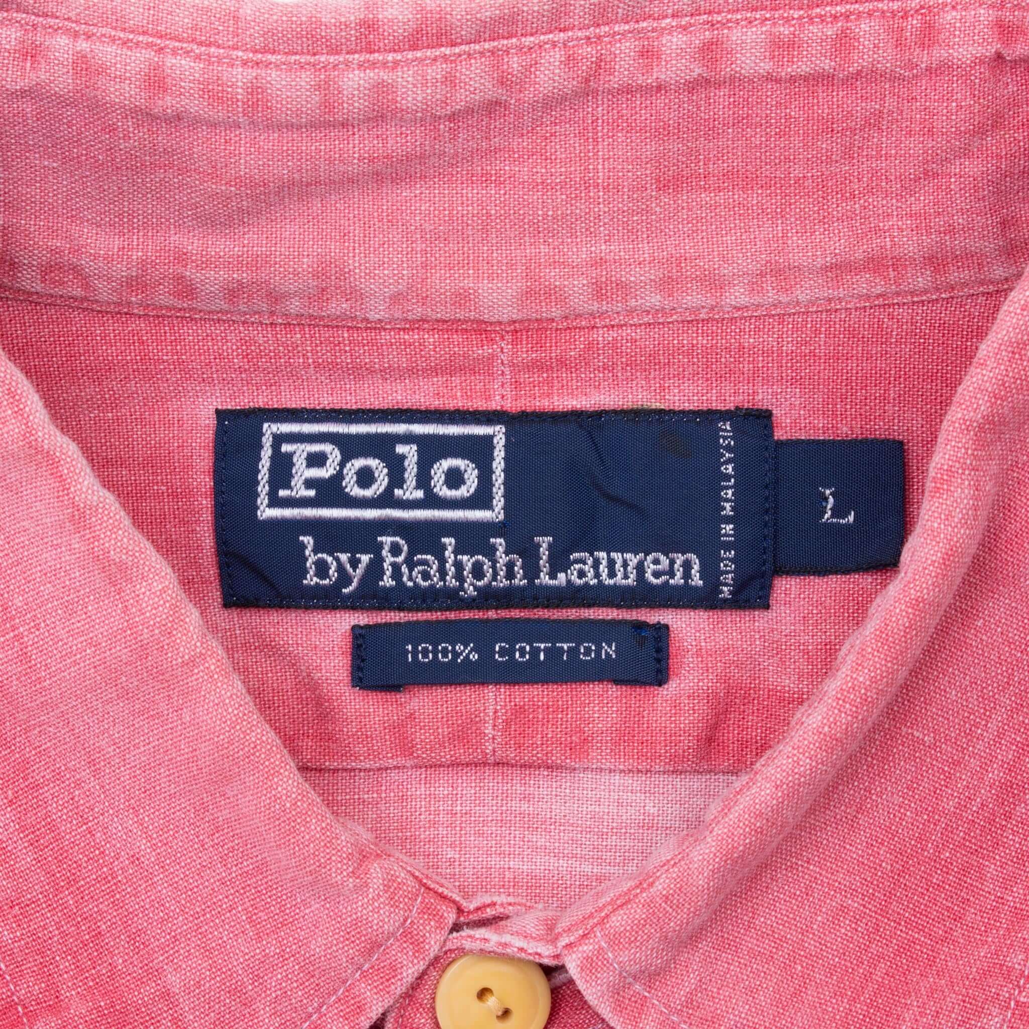 Vintage Polo Ralph Lauren Surf Cast Pocket Shirt 1990S Size Large