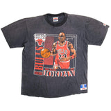 Vintage NBA Chicago Bulls Michael Jordan #23 Tee Shirt Size Large Made In USA with single stitch sleeves.